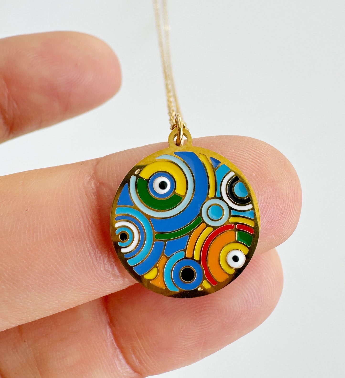 Evil Eye Art Necklaces
