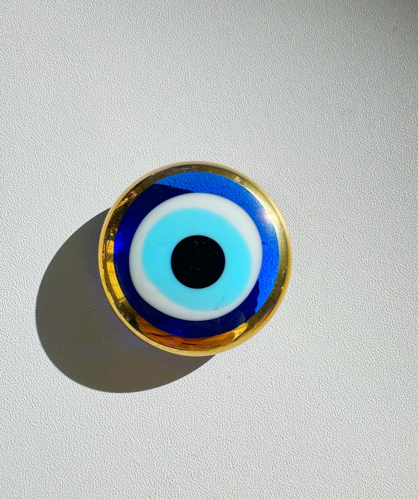 GOLD Metallic Evil Eye Amulet  Glass Magnet