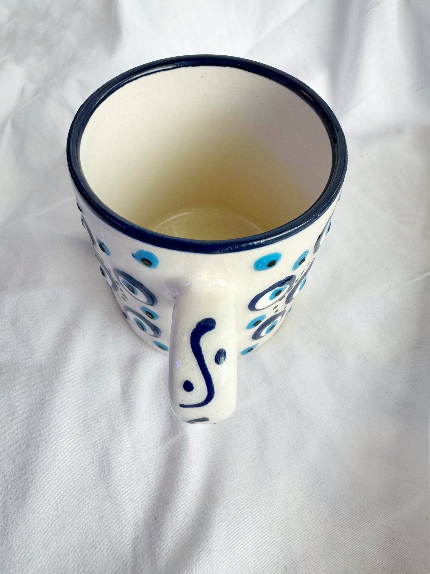 Evil Eye Mini Textured Ceramic Mug