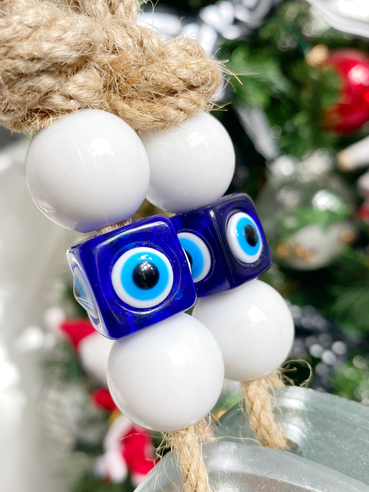 SPECIAL PRICE! XL METALLIC SILVER Evil Eye Wall Decor Amulet