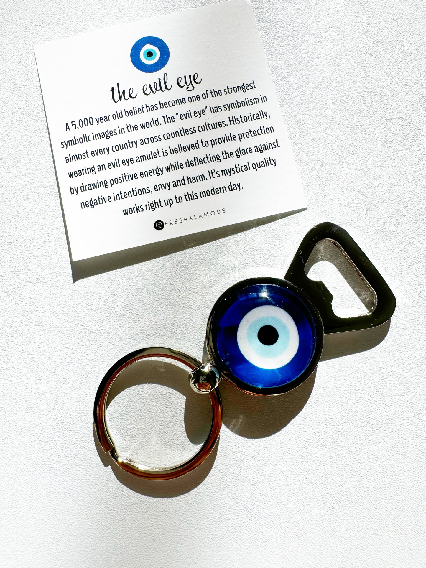 Evil Eye Bottle Opener Keychain