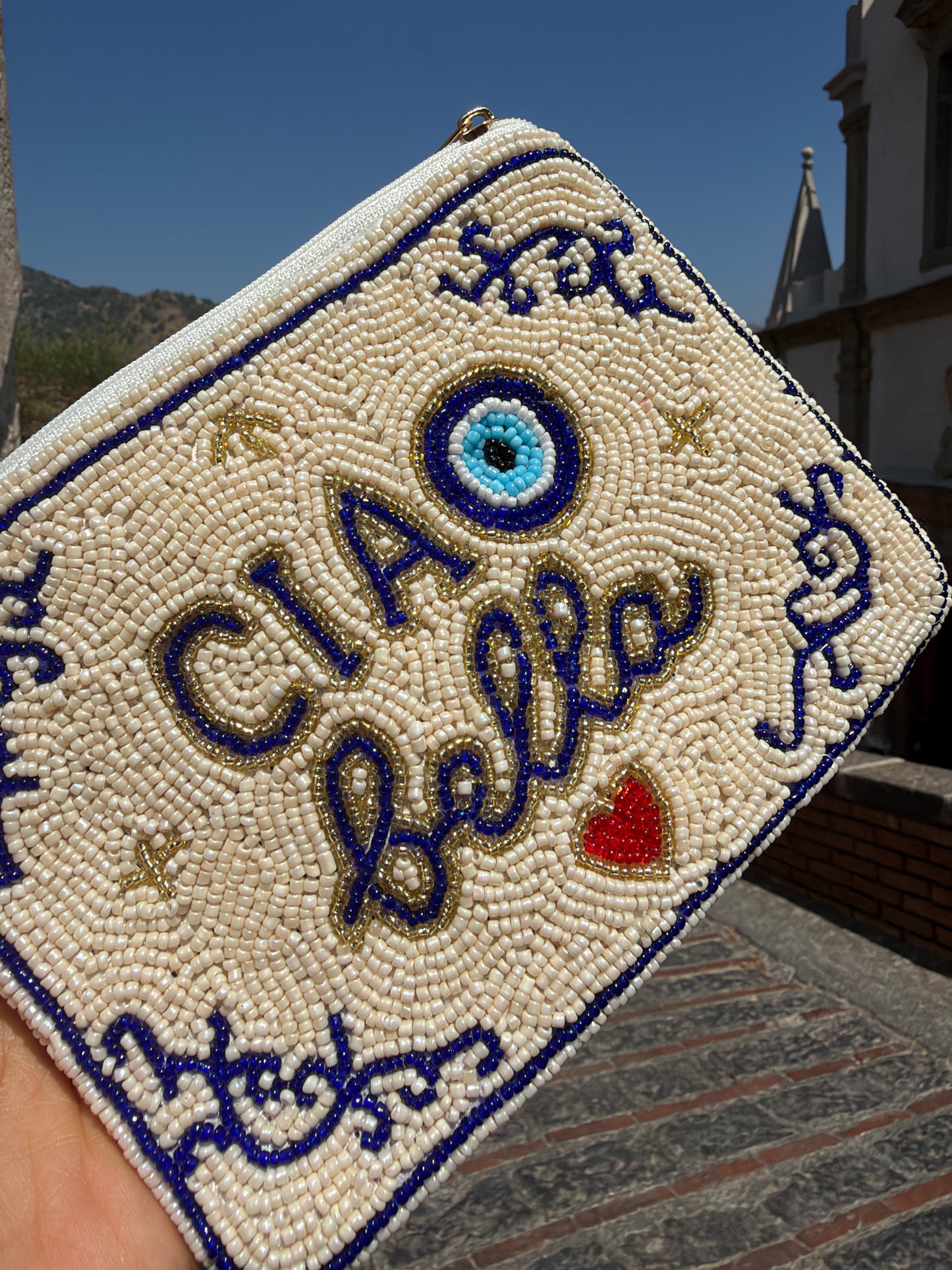 Ciao Bella Mini Embroidered Pouch — COMING SOON