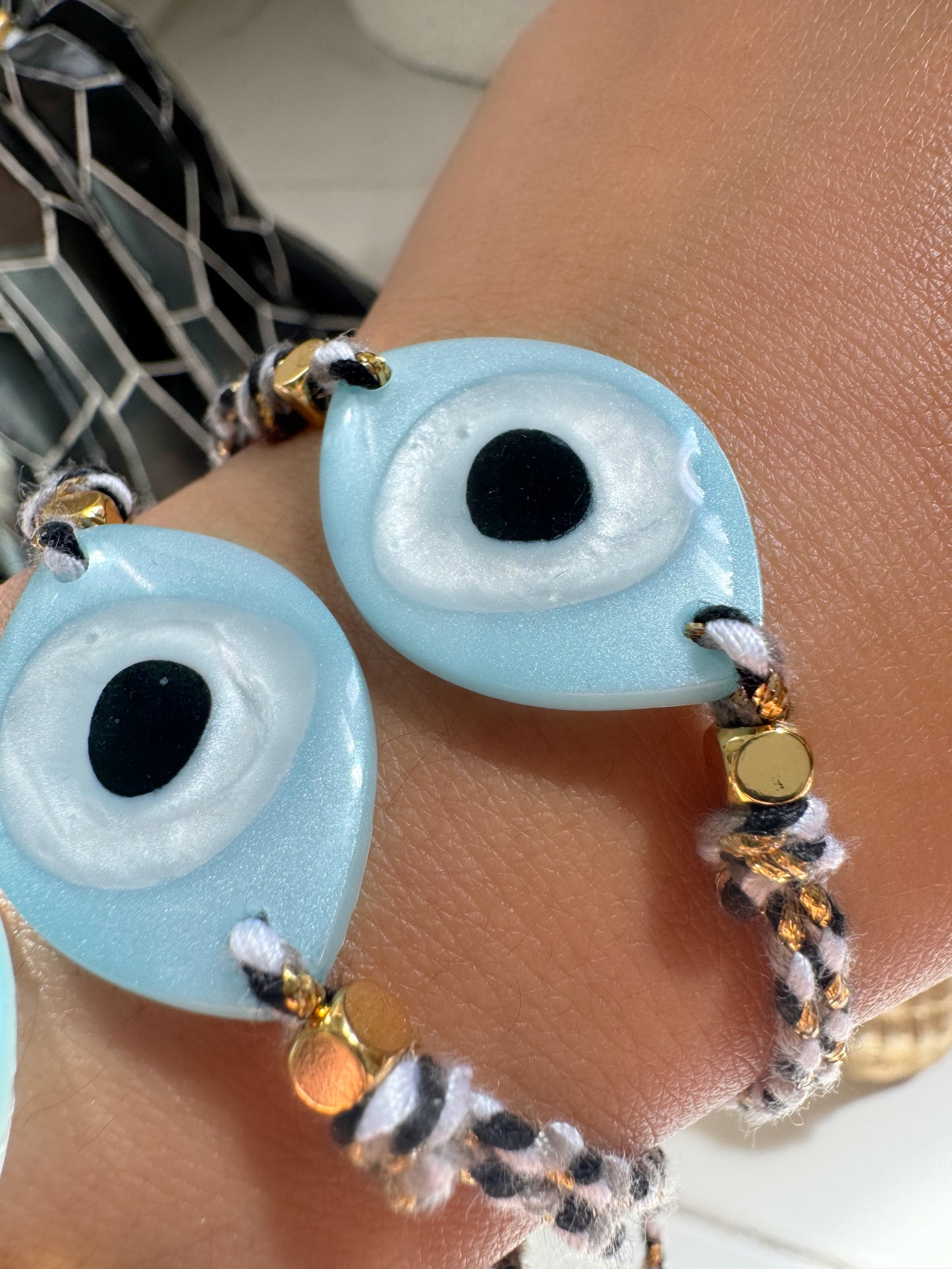 Evil Eye Modern Light Blue Protection Bracelet