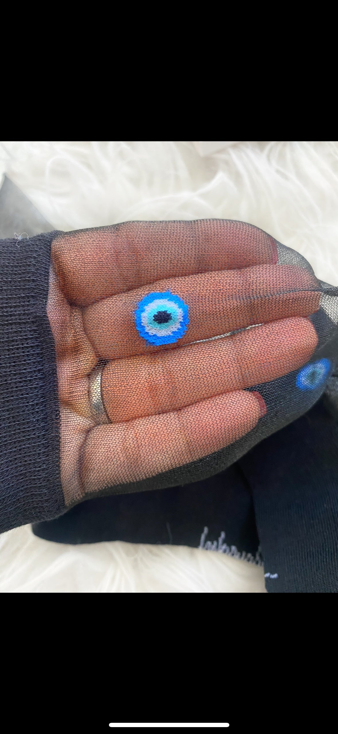 NEW! Evil Eye Sexy Sheer Fancy Fashionably Protected Socks