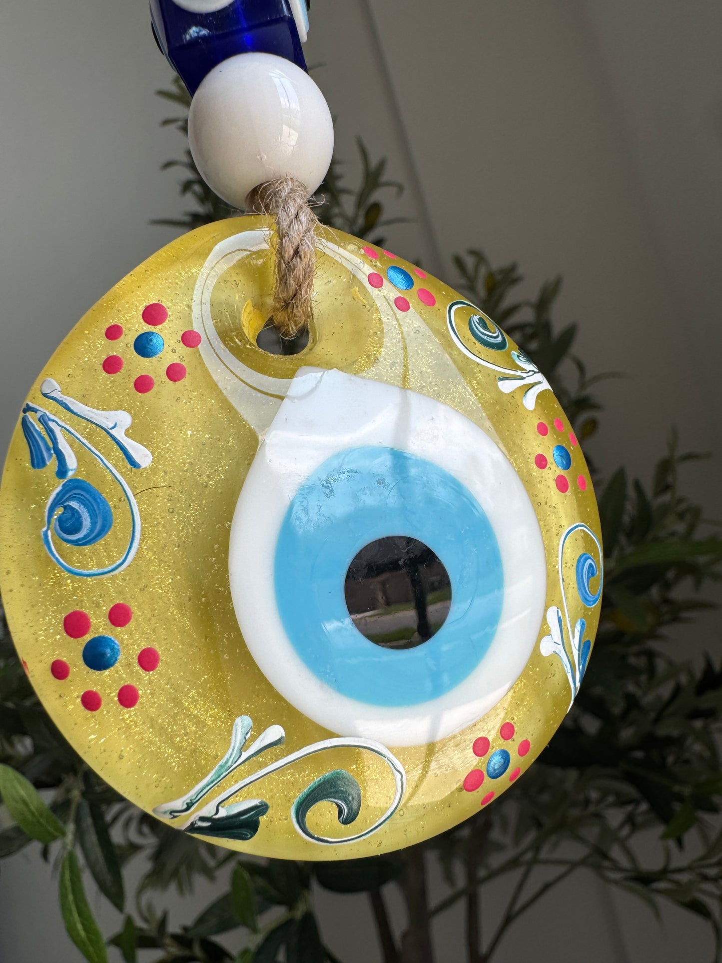 LIMITED EDITION ✨ Golden Glow Evil Eye Wall Amulet