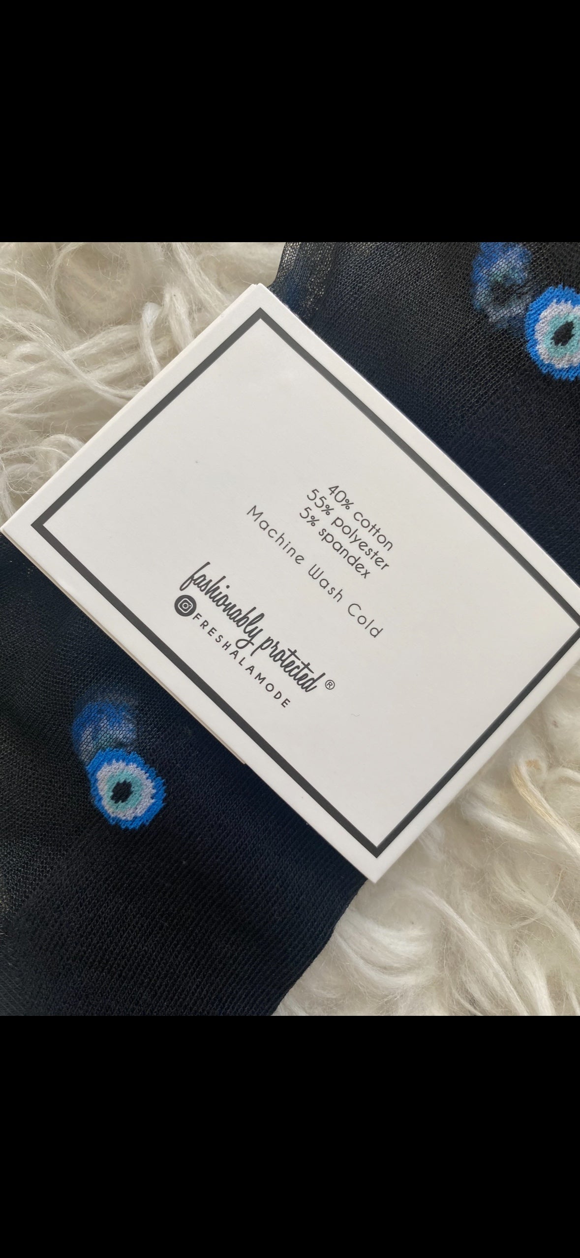 NEW! Evil Eye Sexy Sheer Fancy Fashionably Protected Socks