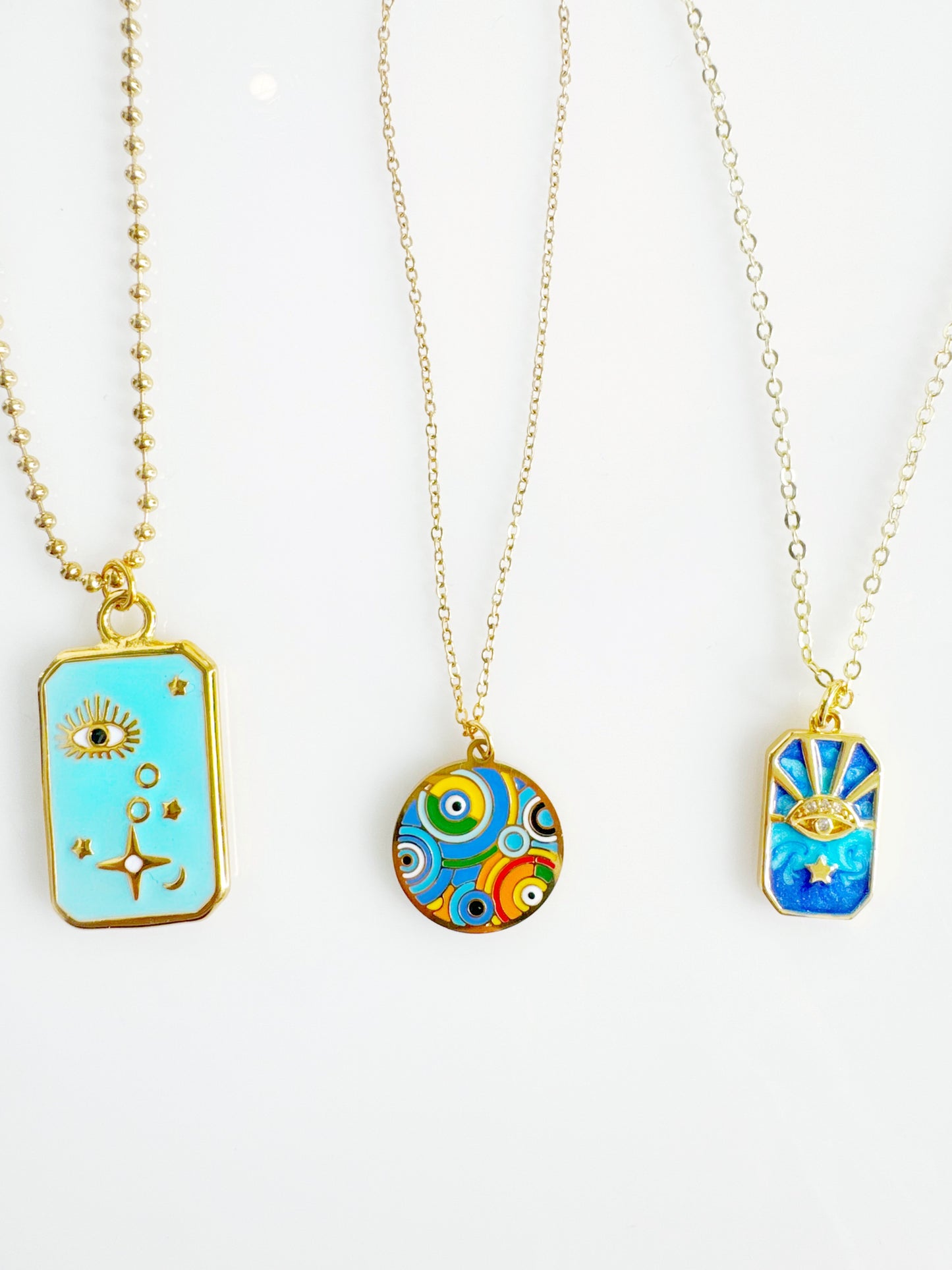 Evil Eye Art Necklaces