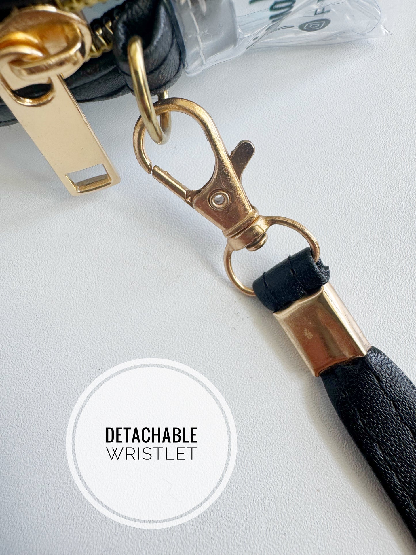 Evil Eye Transparent Makeup Bag with Detachable Wristlet