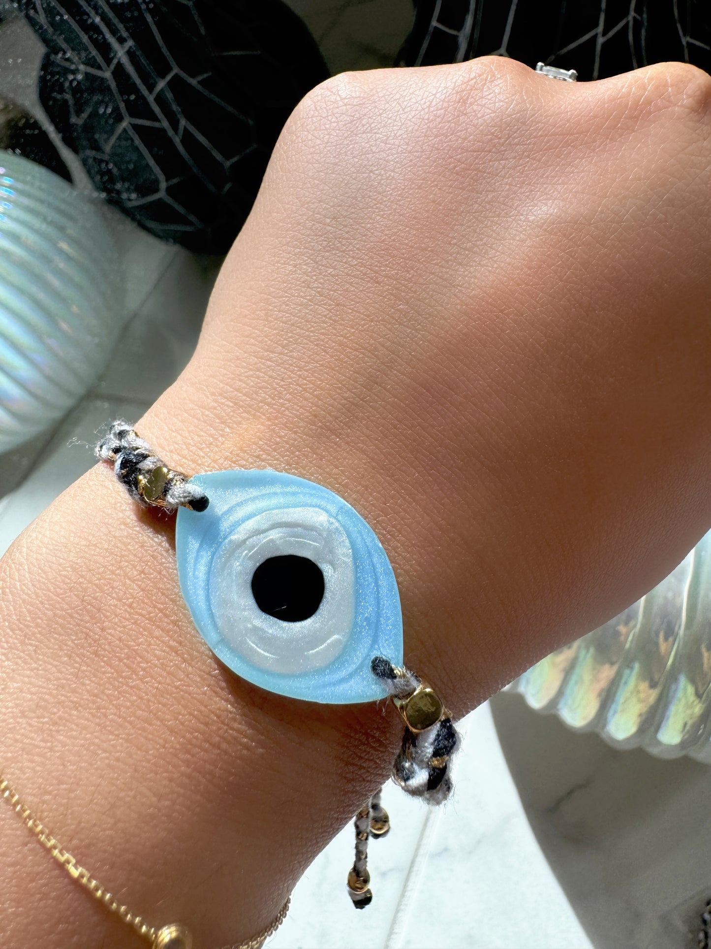 Evil Eye Modern Light Blue Protection Bracelet
