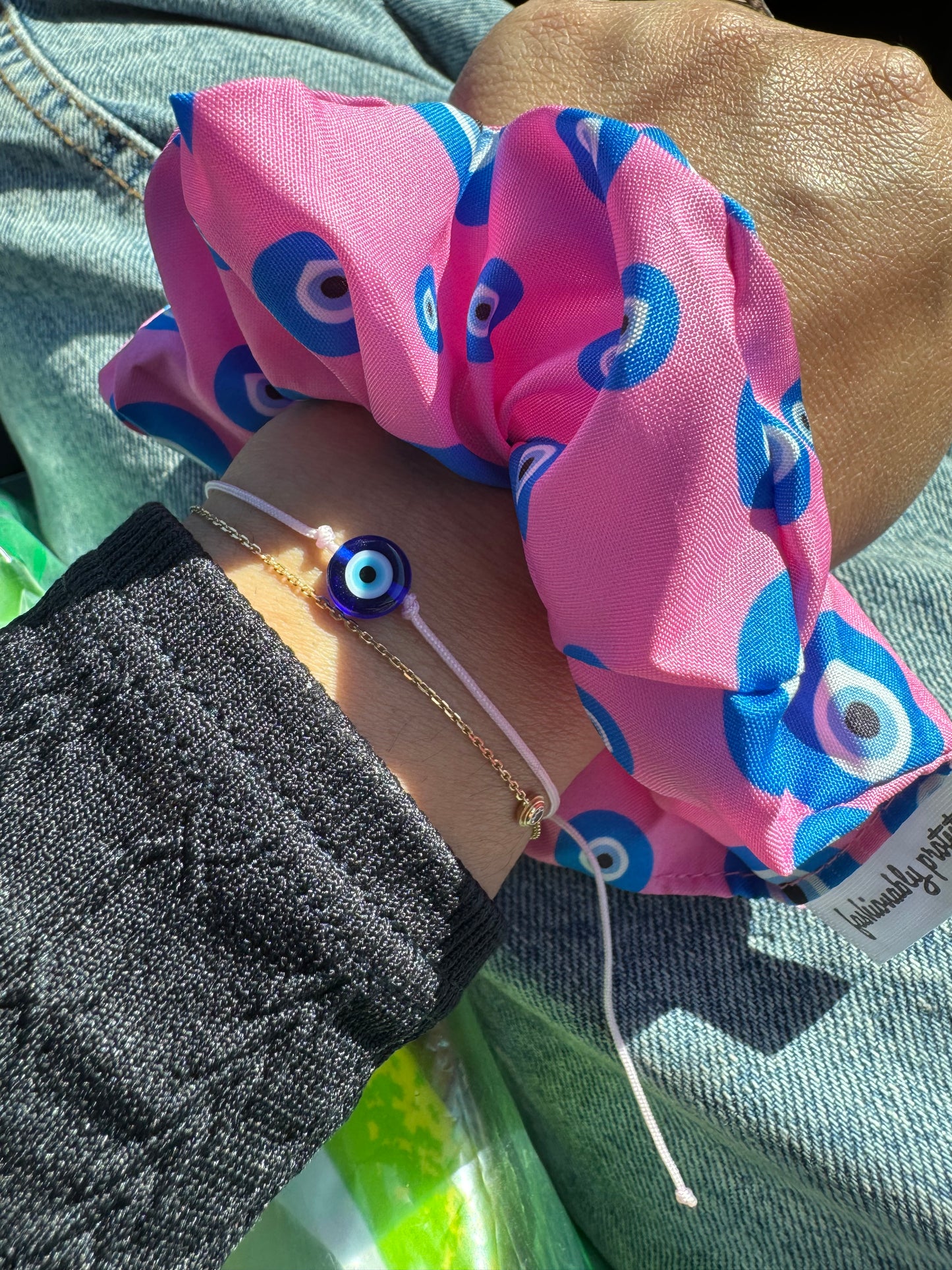 Evil Eye Pink String Adjustable Protection Bracelet Gift