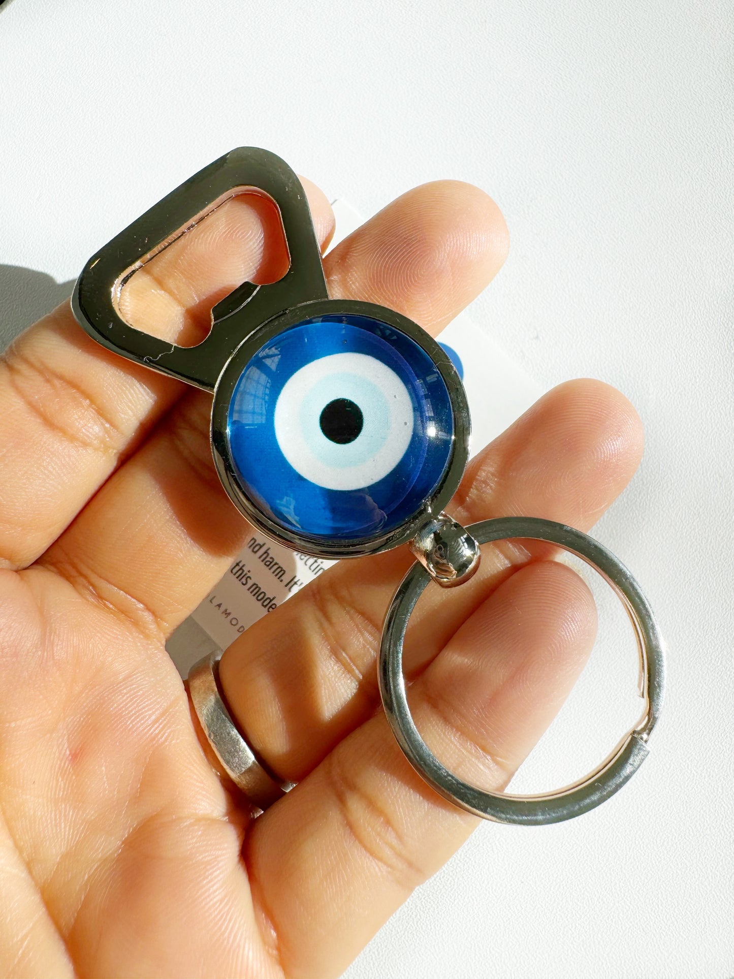Evil Eye Bottle Opener Keychain