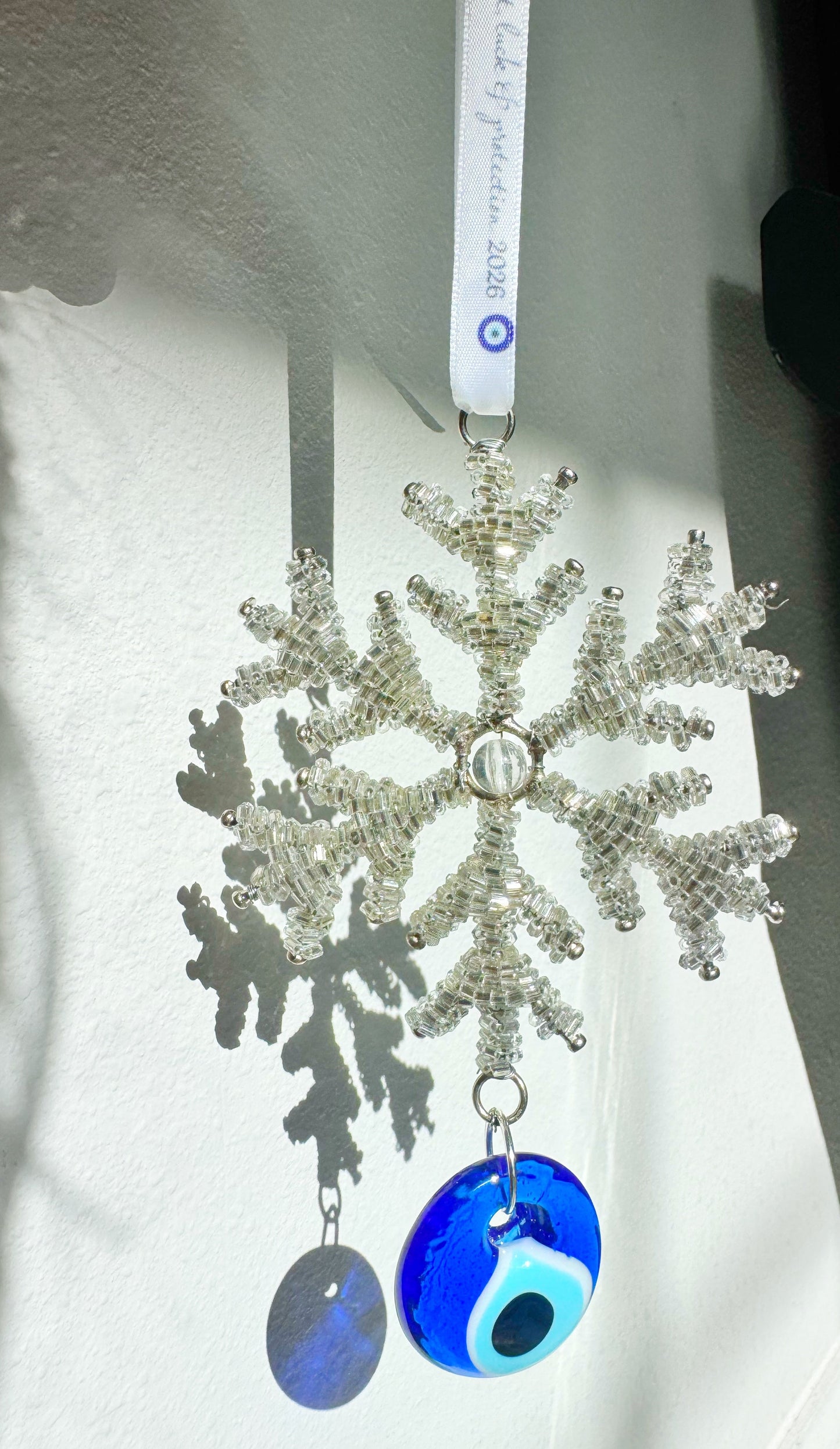 SPECIAL PRICE NEW YEAR 2026 Evil Eye Beaded Snowflake Hanging