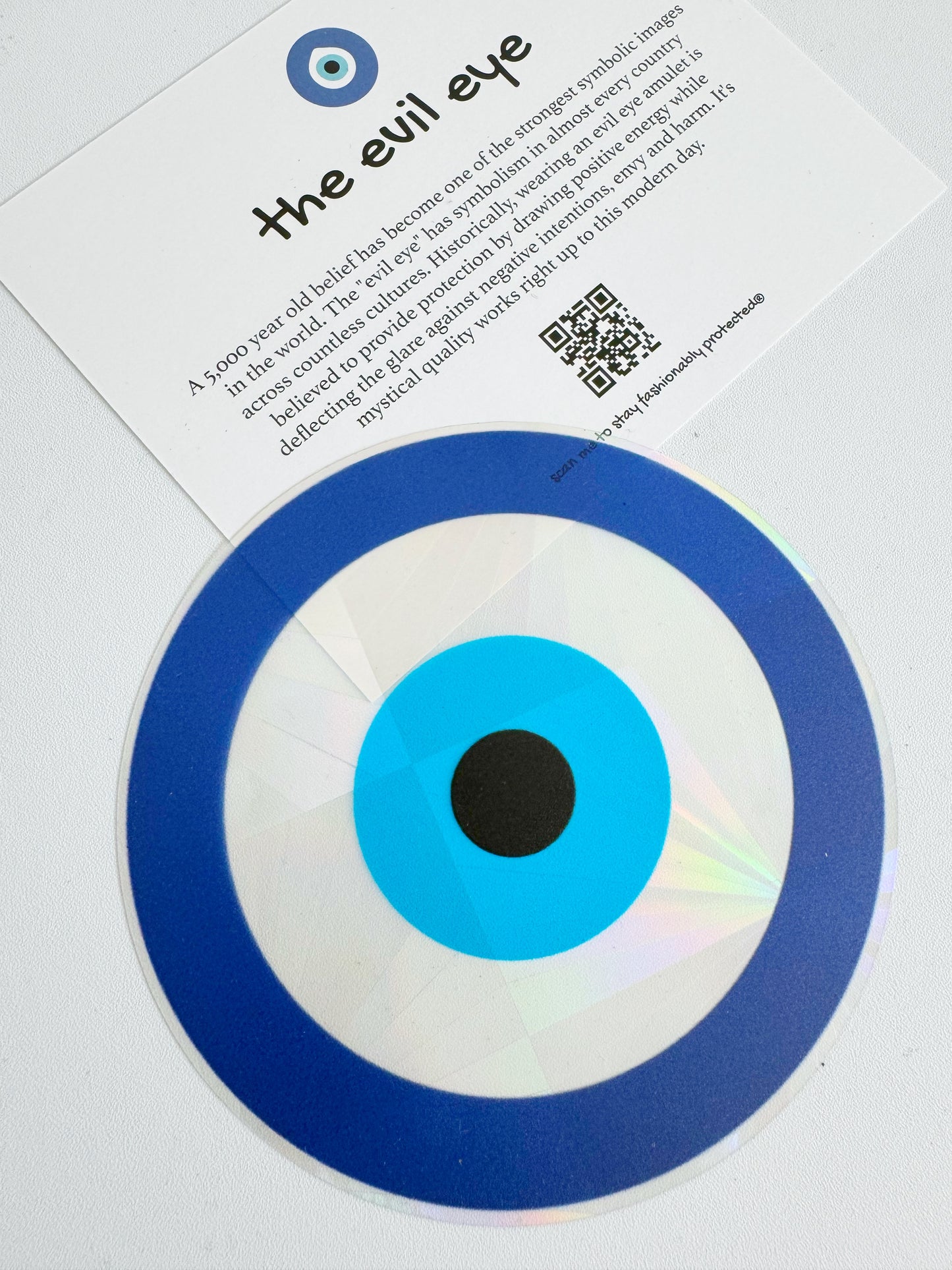 Retro Evil Eye Rainbow Maker Sun Catcher Window Decal