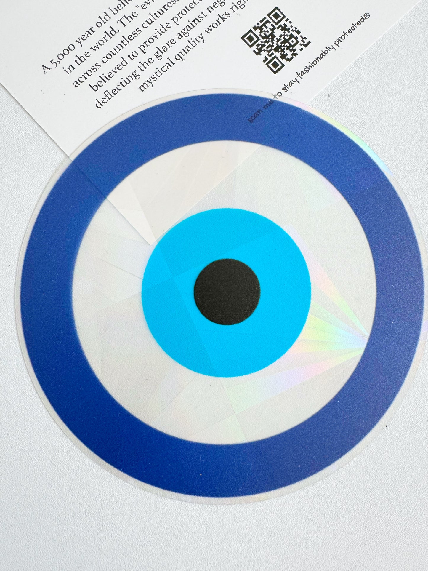 Retro Evil Eye Rainbow Maker Sun Catcher Window Decal