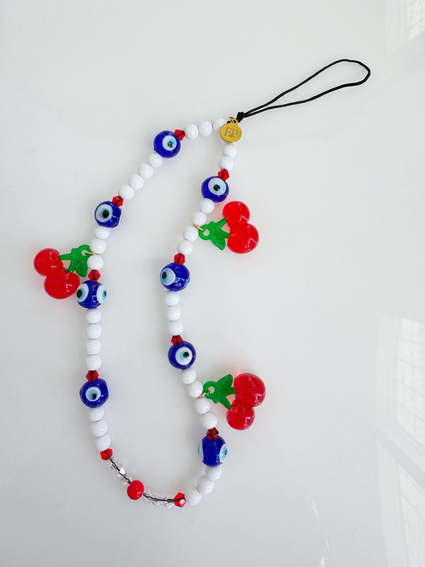 Limited Edition Cherry Drop Evil Eye Phone Strap