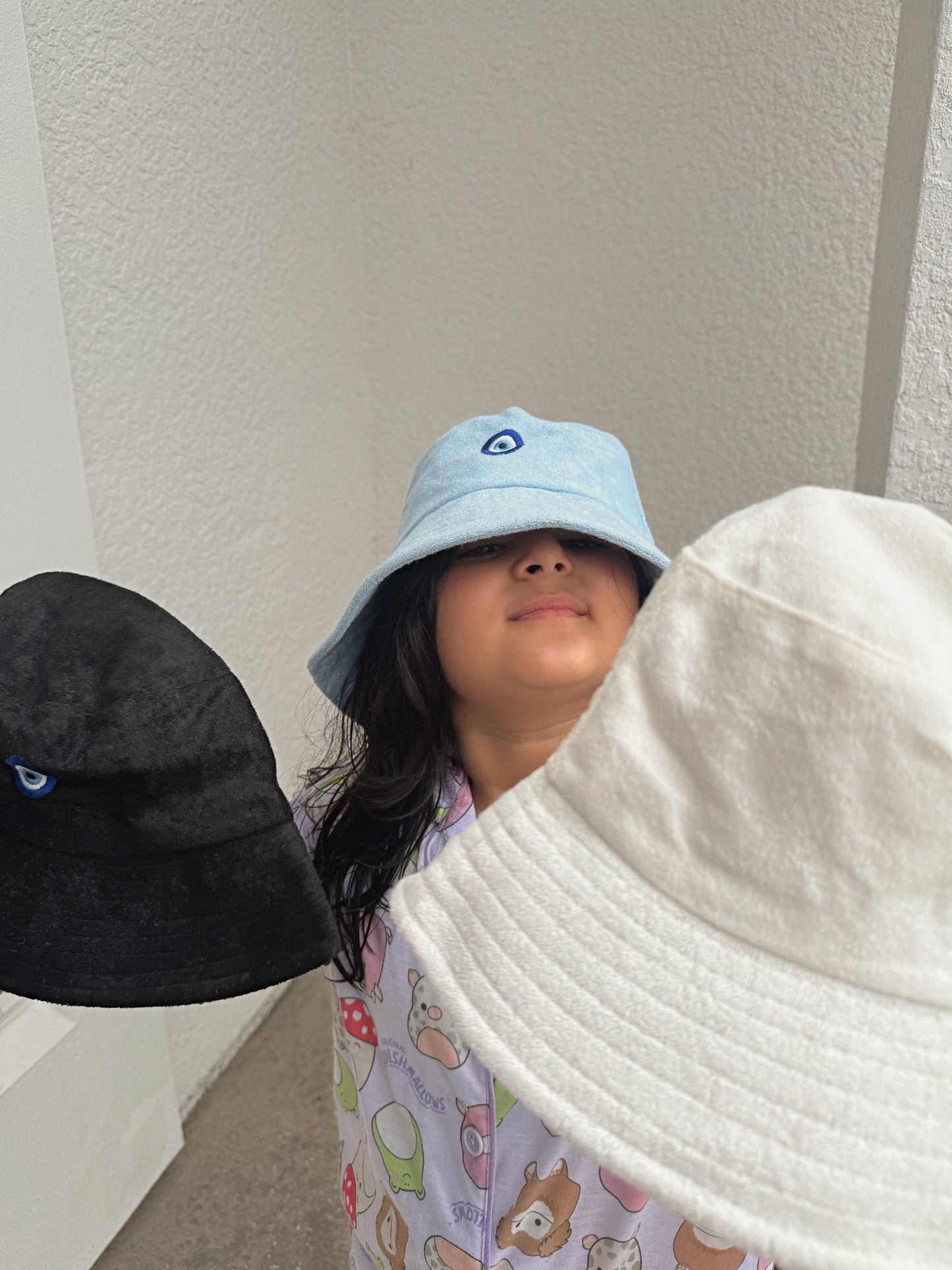 Evil Eye Terry Cloth Bucket Hat