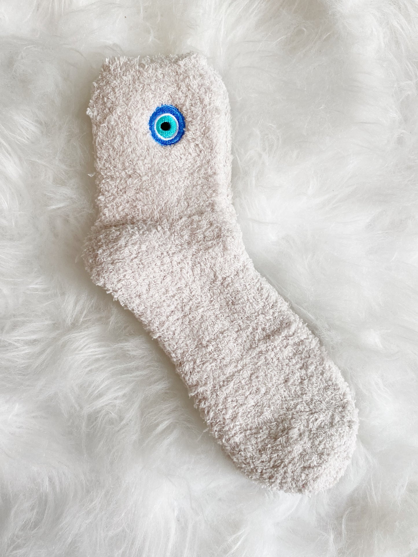 Evil Eye Cozy Fuzzy Socks