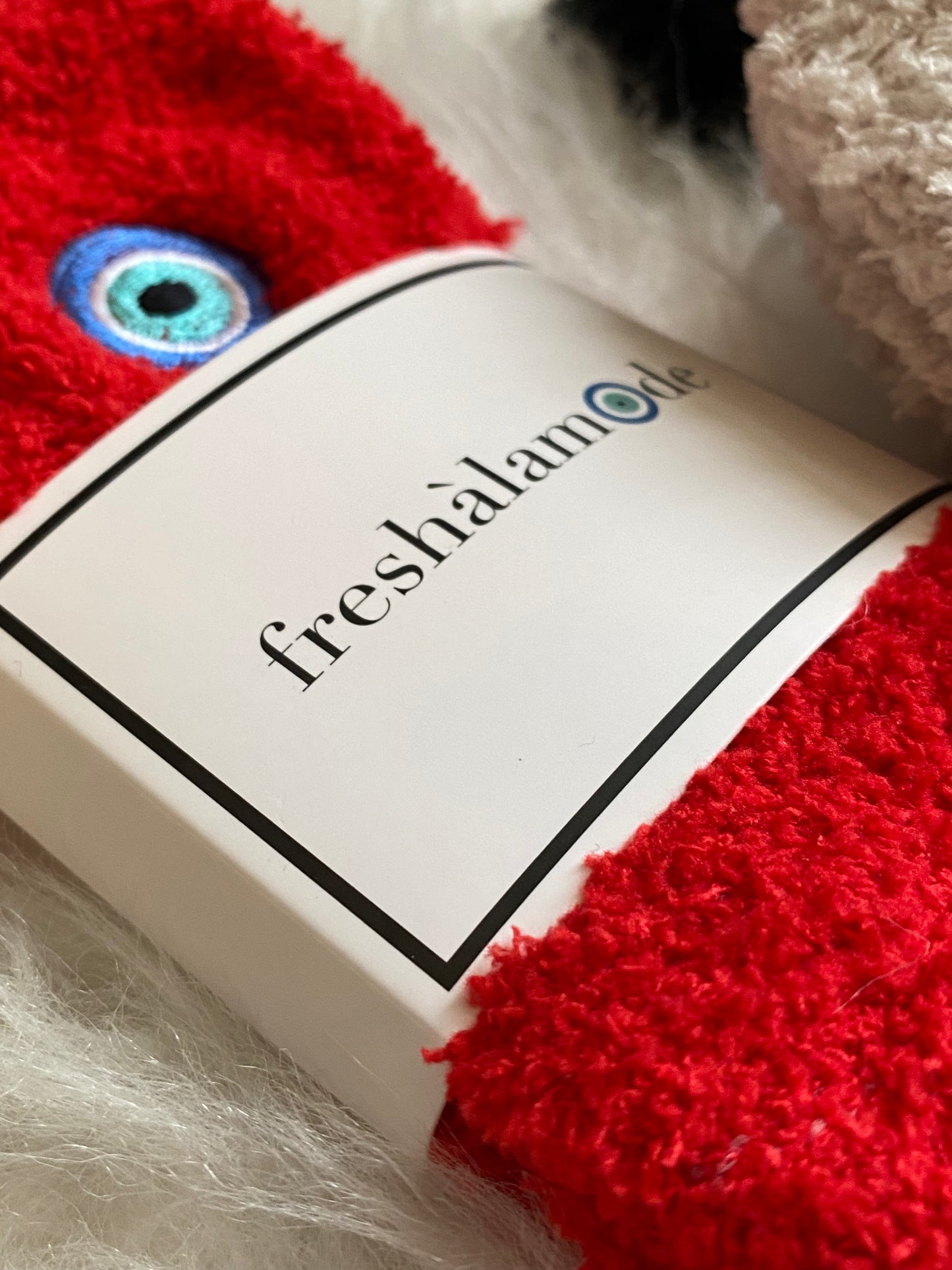 Evil Eye Cozy Fuzzy Socks