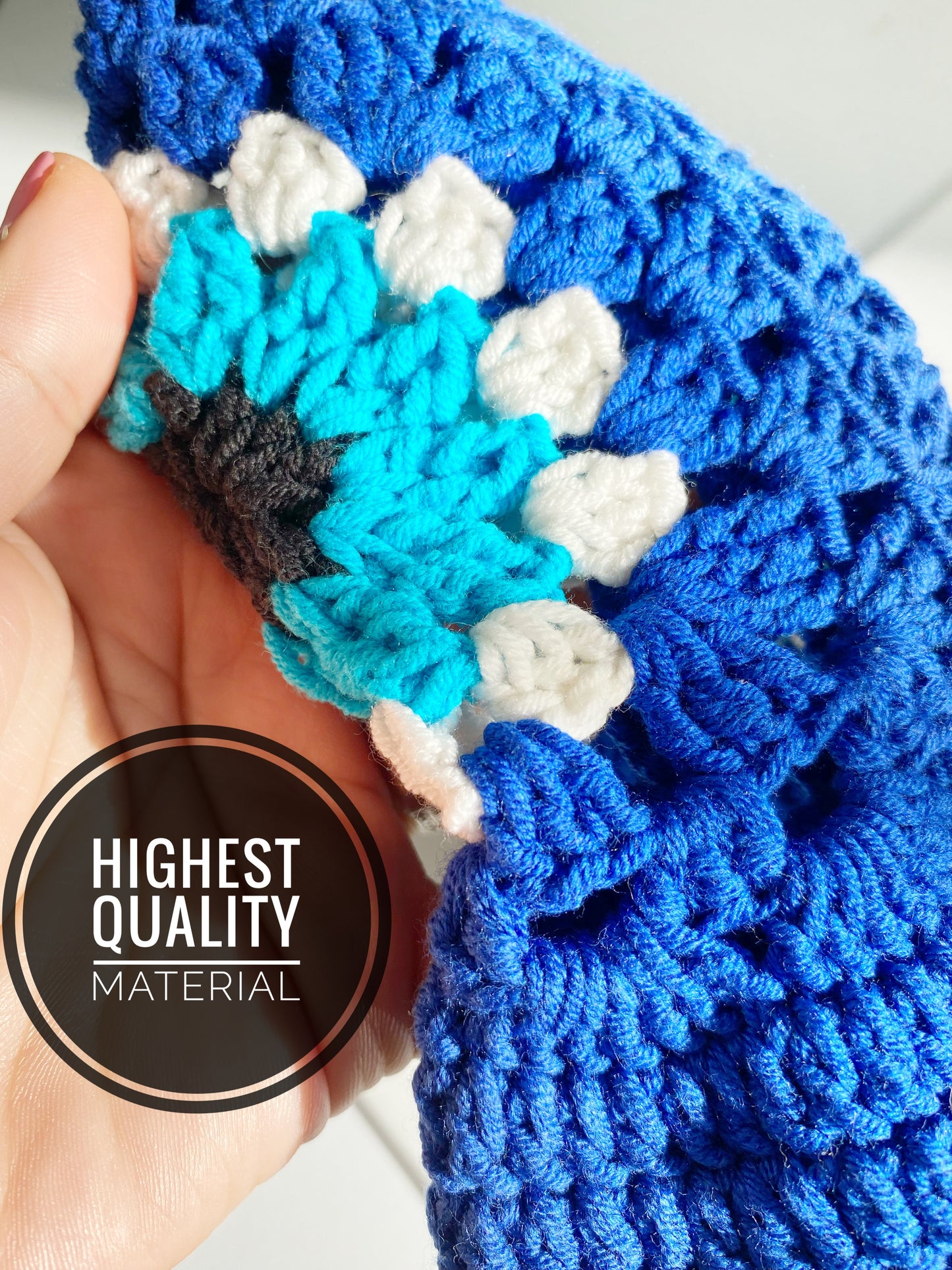 Evil Eye Crochet Bucket Hat