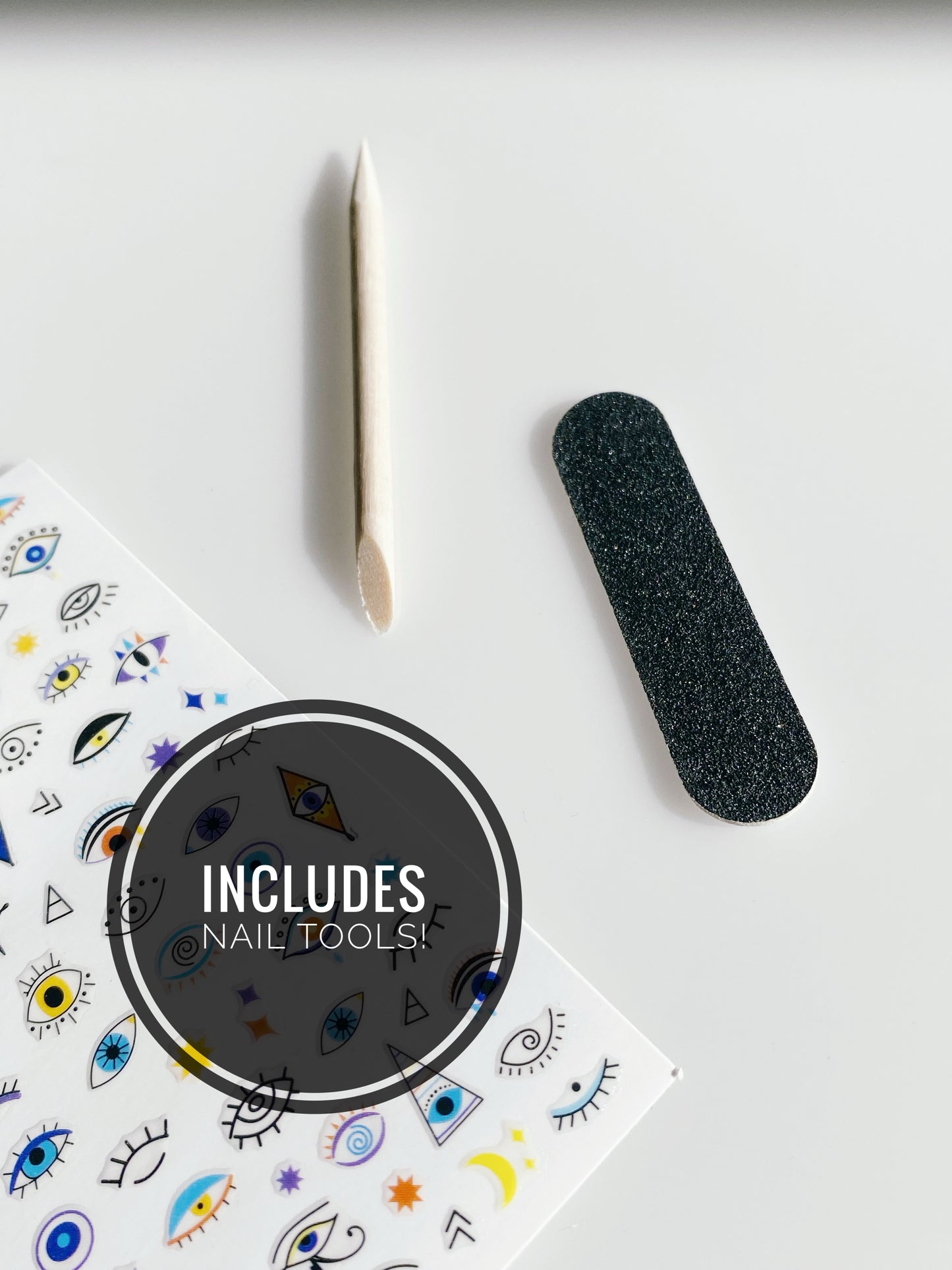 Evil Eye Nail Sticker Decals & Tools
