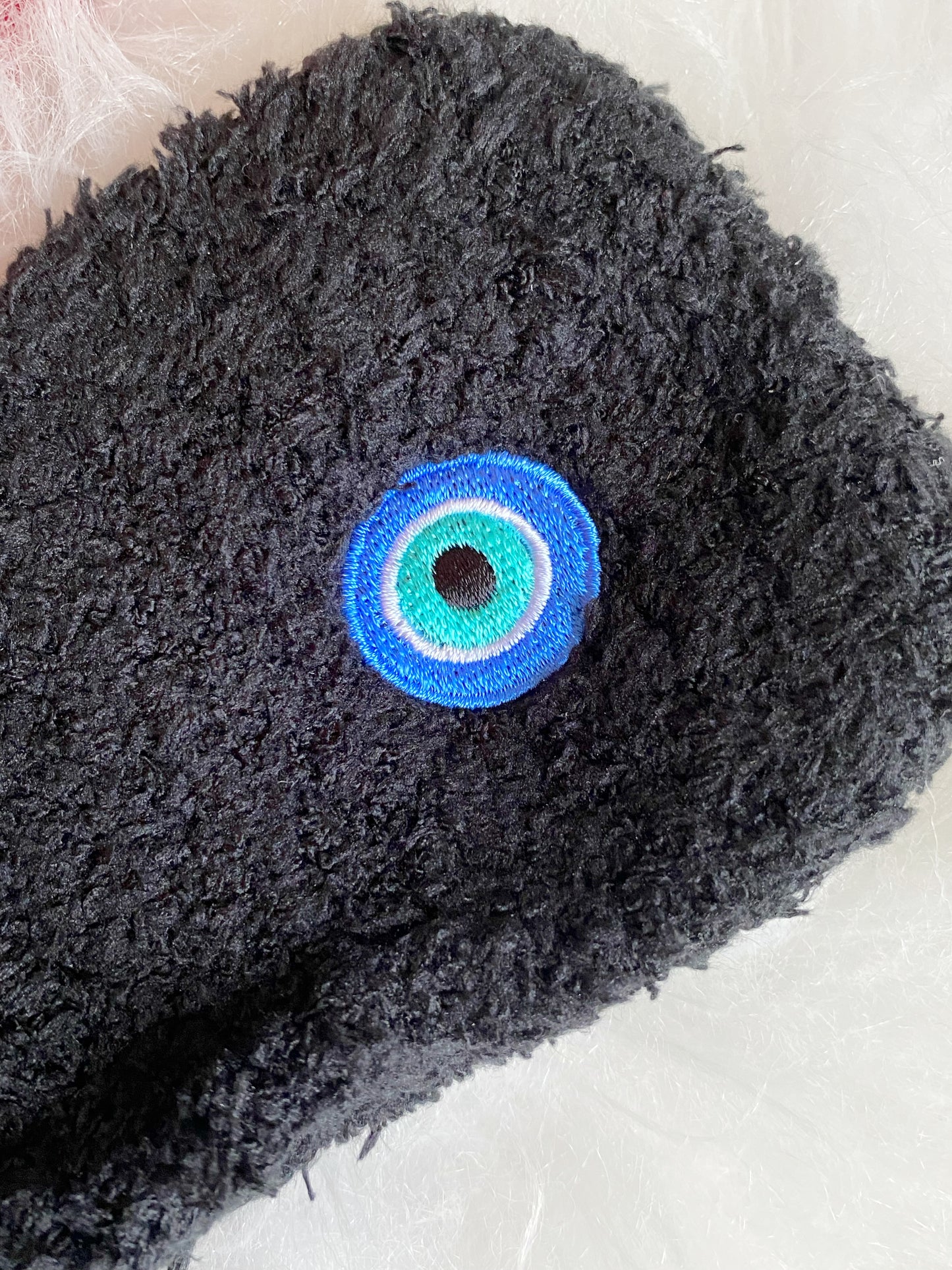 Evil Eye Cozy Fuzzy Socks