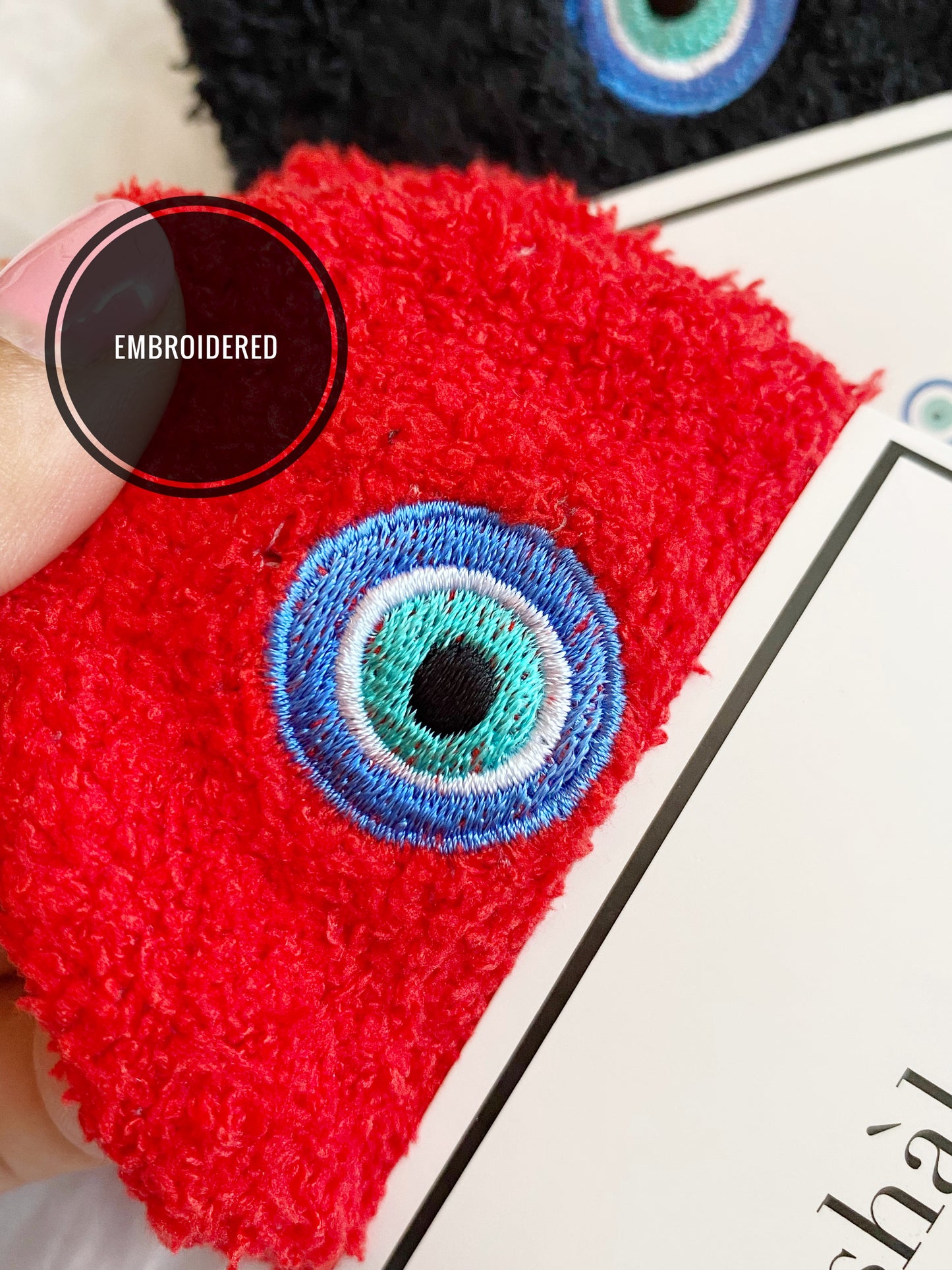 Evil Eye Cozy Fuzzy Socks