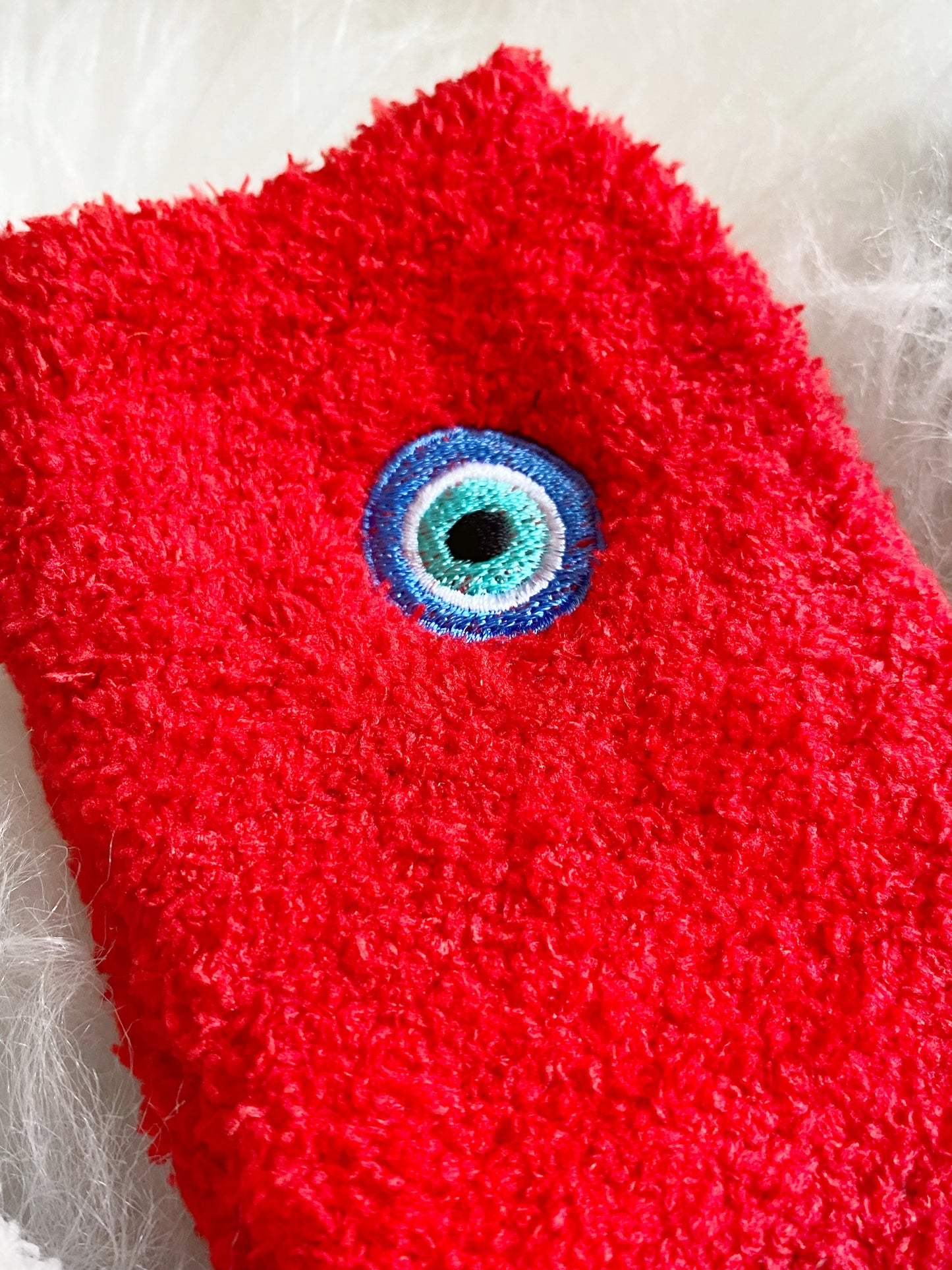 Evil Eye Cozy Fuzzy Socks
