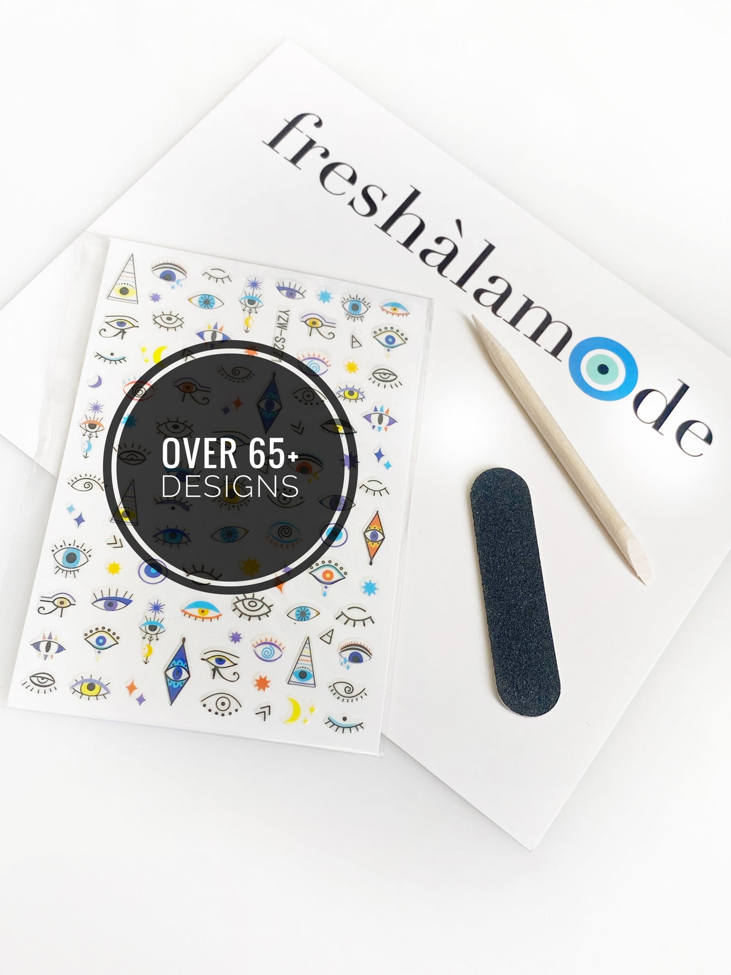 Evil Eye Nail Sticker Decals & Tools