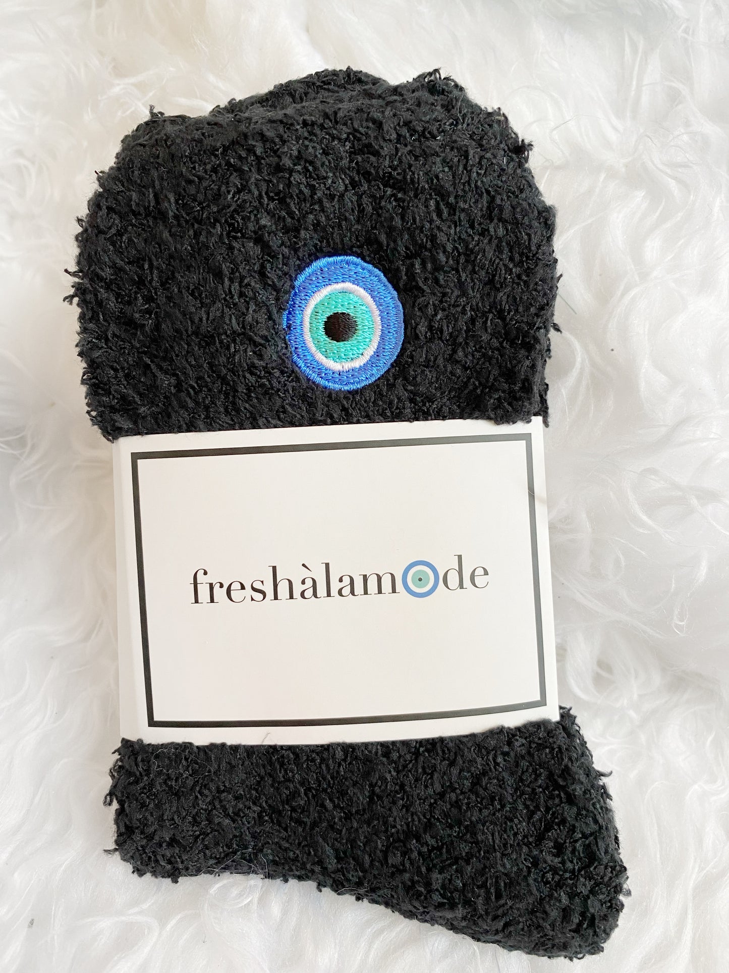 Evil Eye Cozy Fuzzy Socks