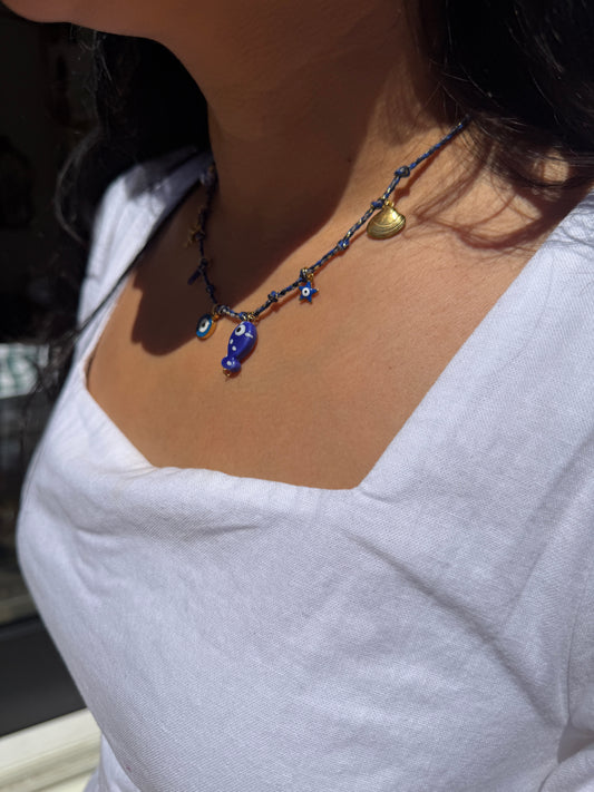Marseille Coastal Lucky Charm Necklace