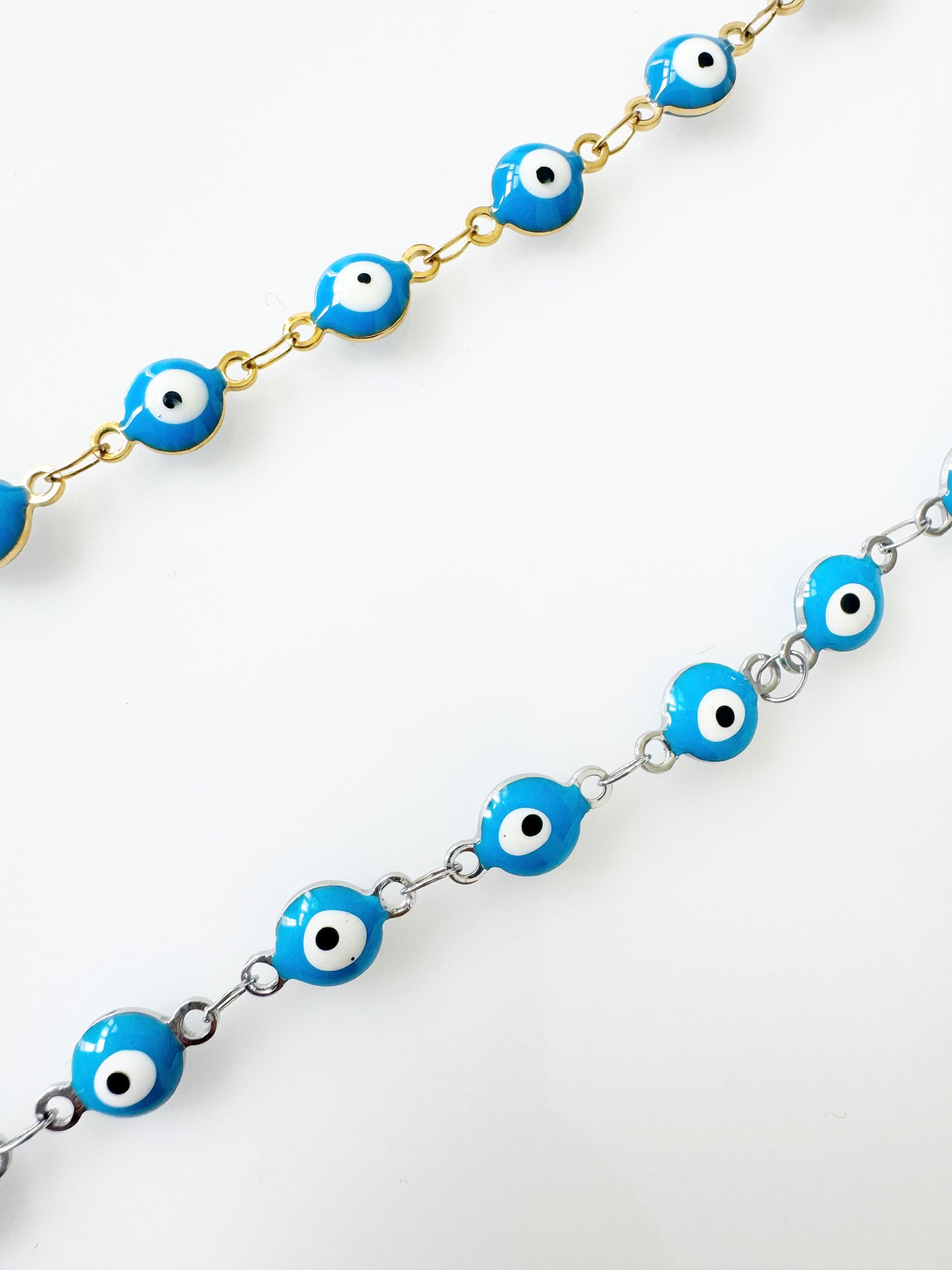 Ocean Blue Evil Eye Anklet