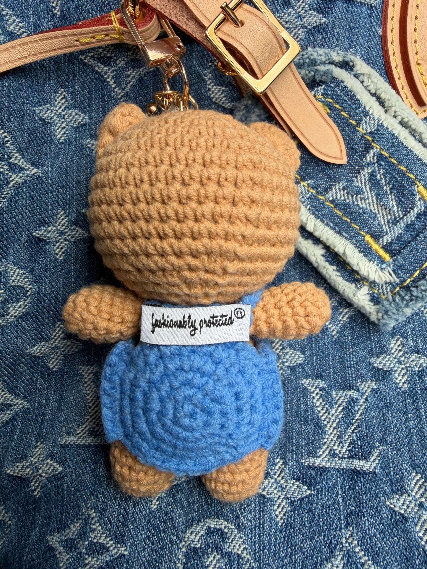 Evil Eye Crochet Bear Bag Charm Clip & Giftbag
