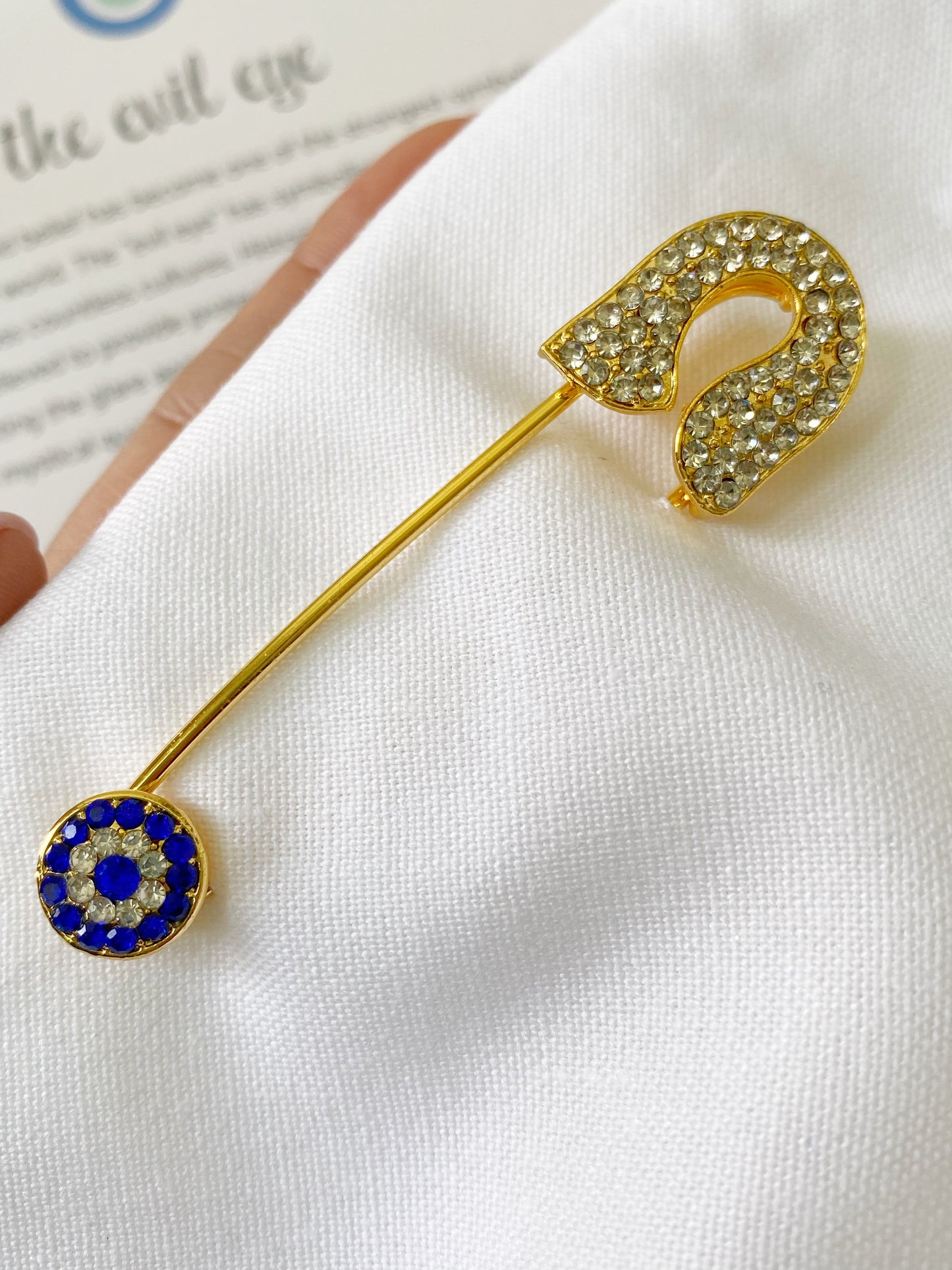 Evil Eye Stroller Pin Brooch