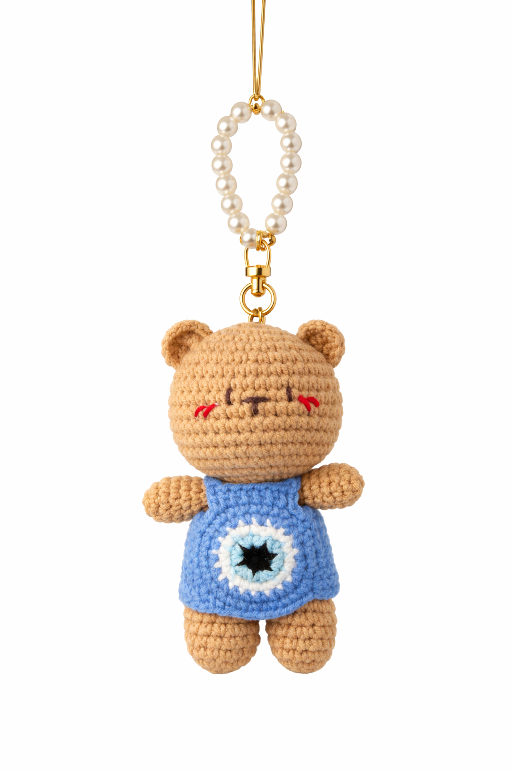 Evil Eye Crochet Bear Bag Charm Clip & Giftbag