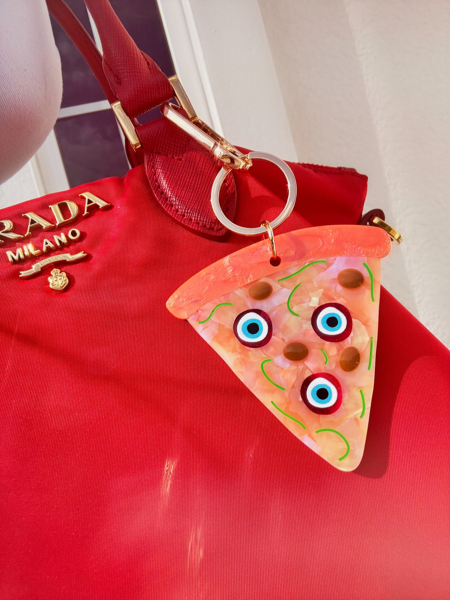 Pizza Protection Purse Charm 🍕🧿 — Limited Edition