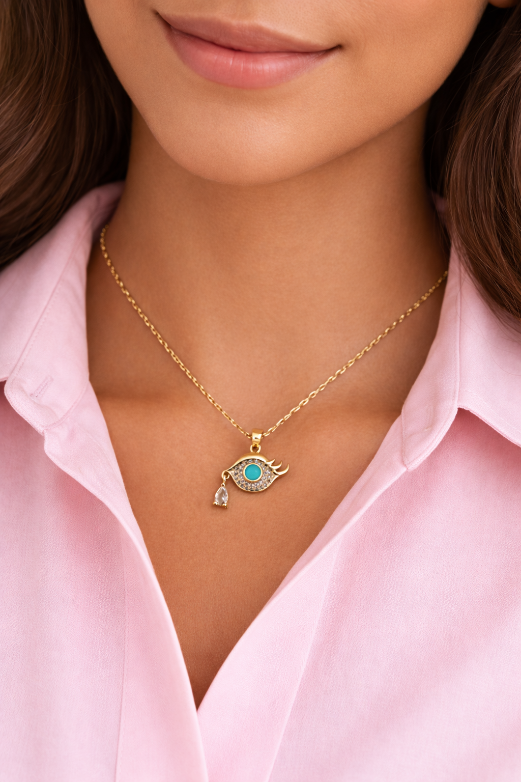 Turquoise Guardian Drop Necklace