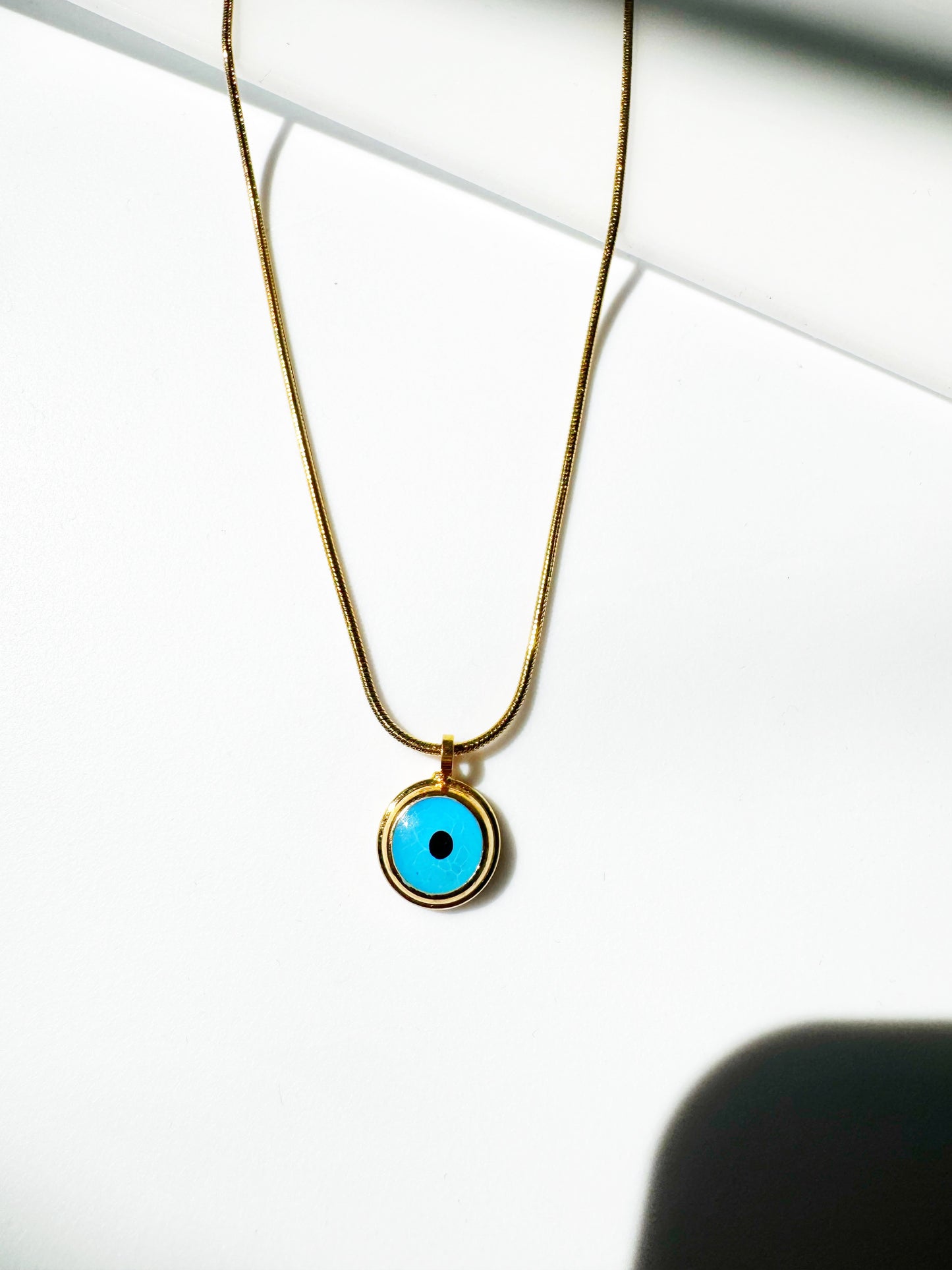 Evil Eye Vintage Amulet Necklace tarnish resistant