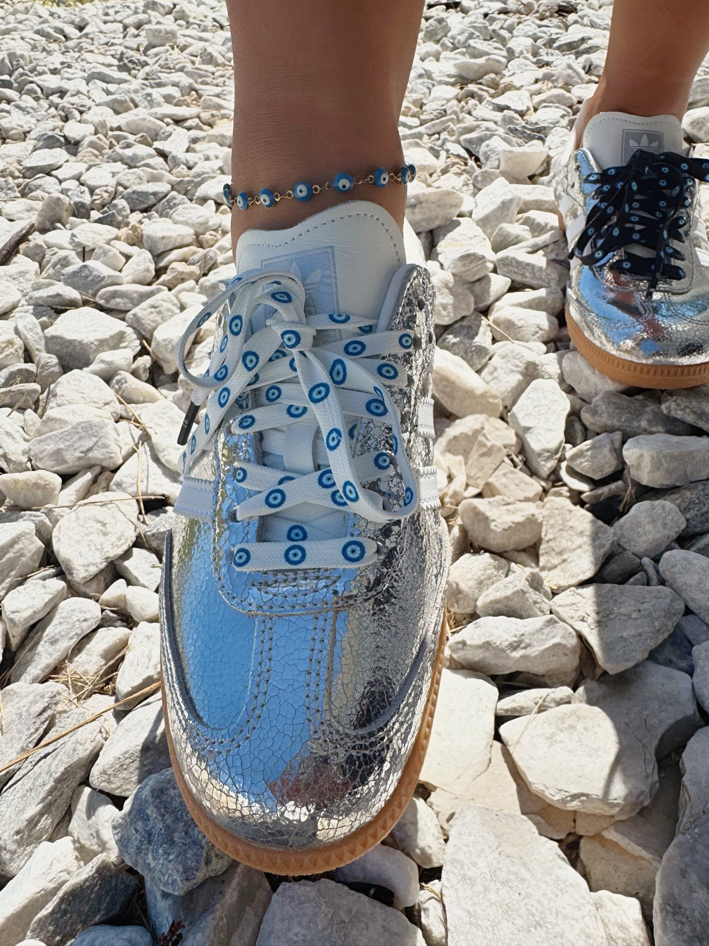 NEW! Evil Eye Shoelaces Fashionably Protected