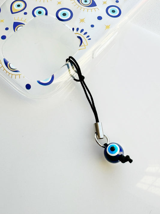 Evil Eye Minimalist Phone Charm