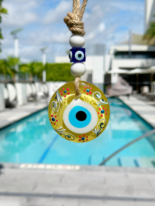 LIMITED EDITION ✨ Golden Glow Evil Eye Wall Amulet