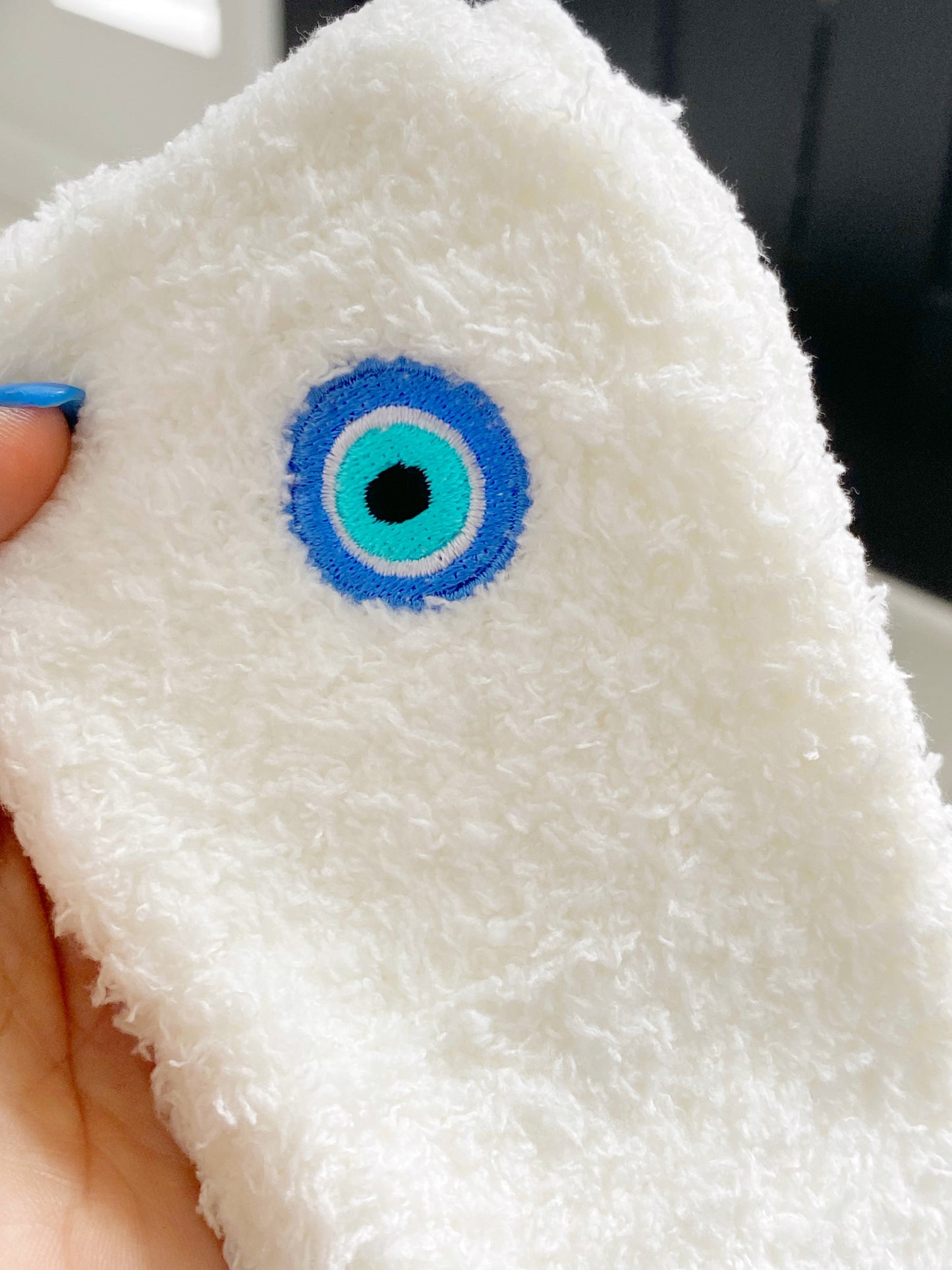 Evil Eye Cozy Fuzzy Socks