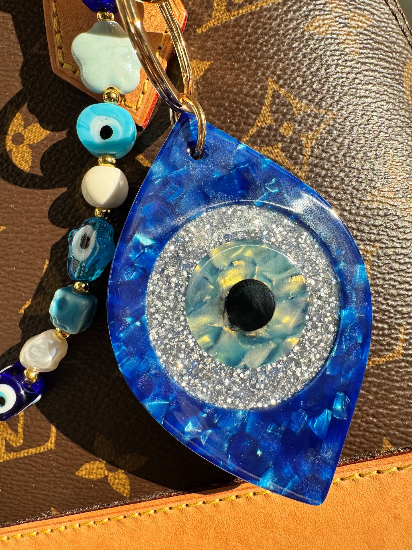 Evil Eye Luminous Bag Charm Clip