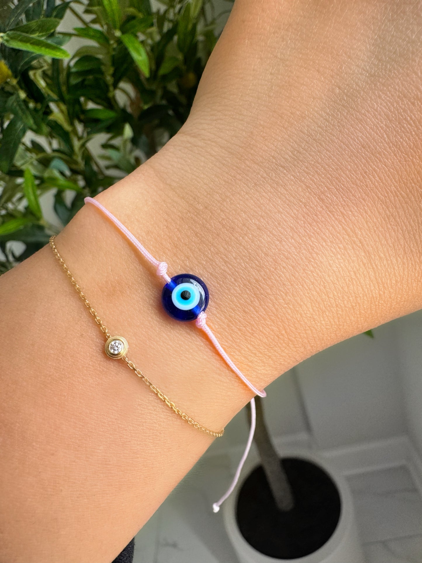 Evil Eye Pink String Adjustable Protection Bracelet Gift