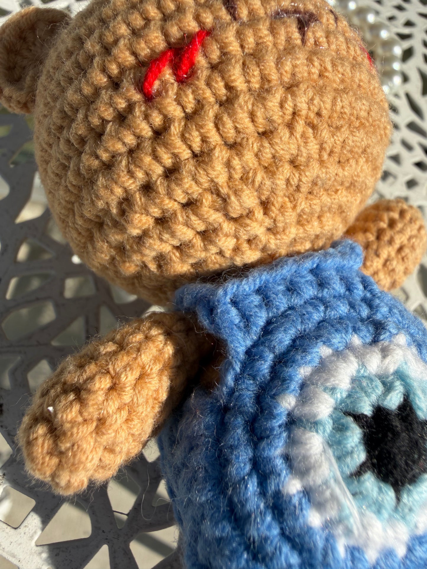 Evil Eye Crochet Bear Bag Charm Clip & Giftbag