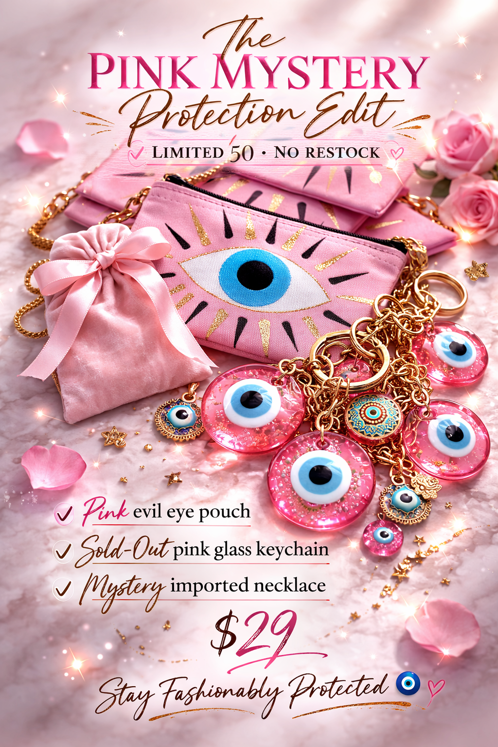 LIMITED Pink Mystery Protection Pouch