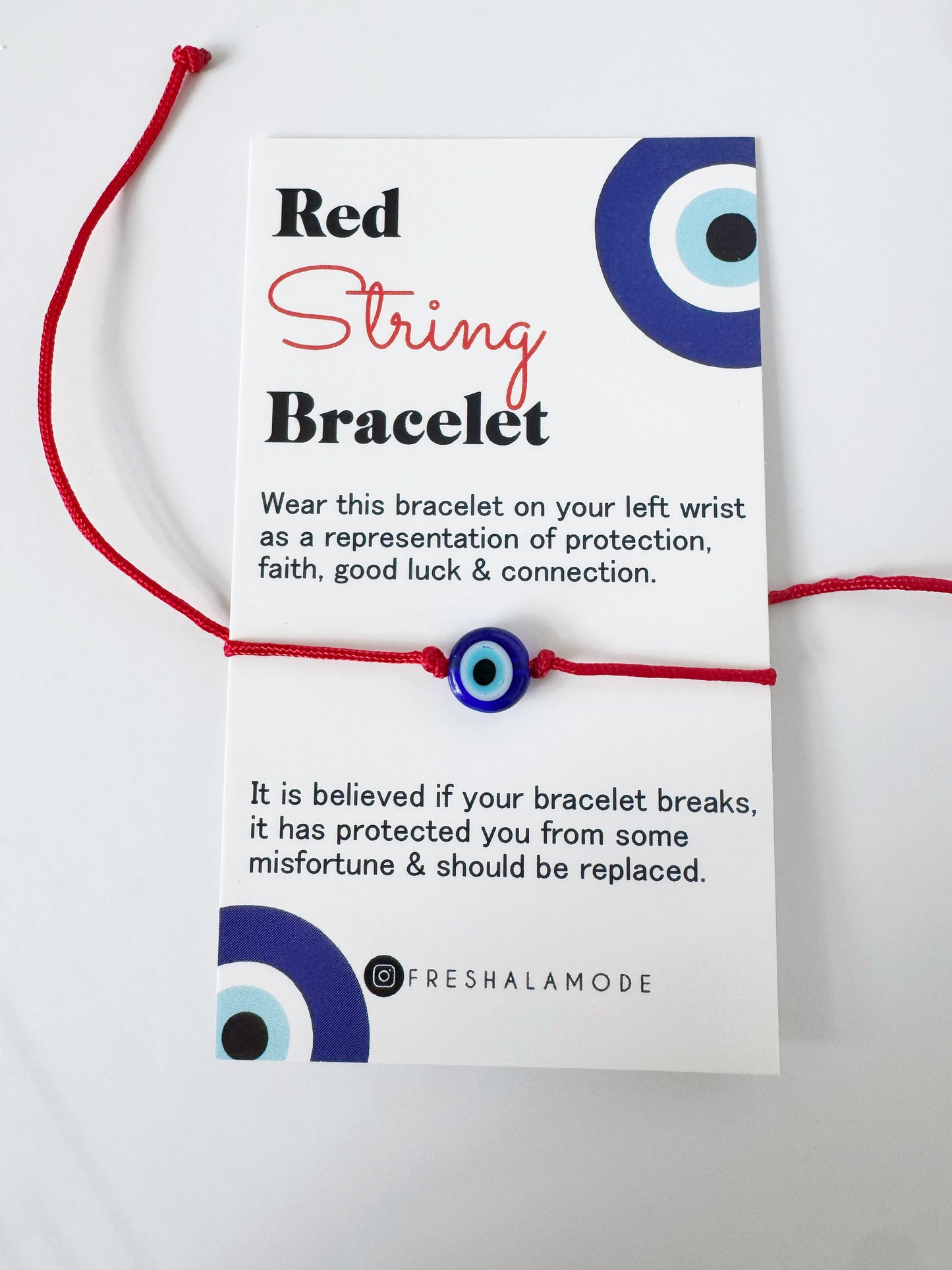 Evil Eye Red String Bracelets ADJUSTABLE Unisex