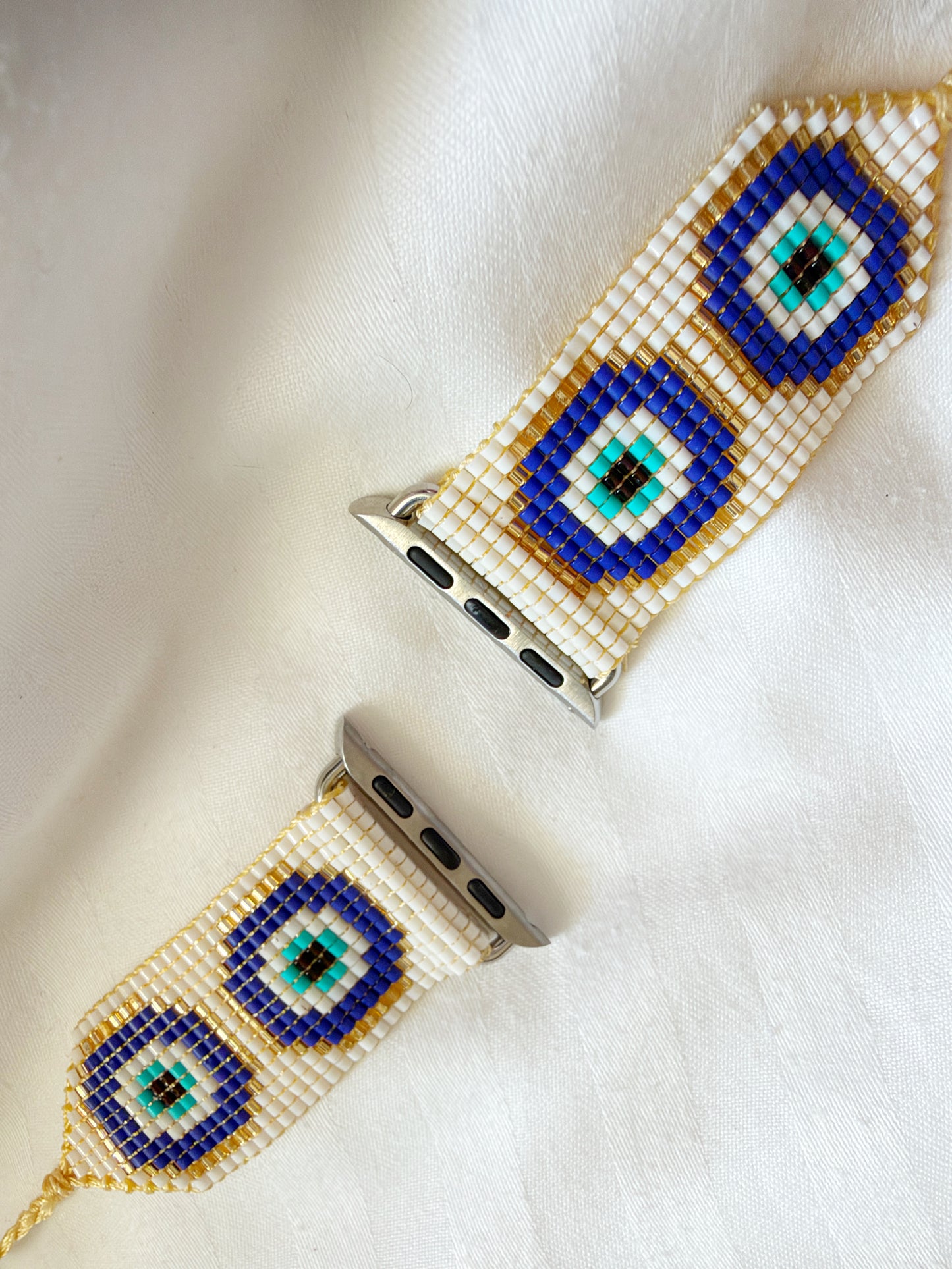 Riviera Evil Eye Miyuki Beaded Watch Strap