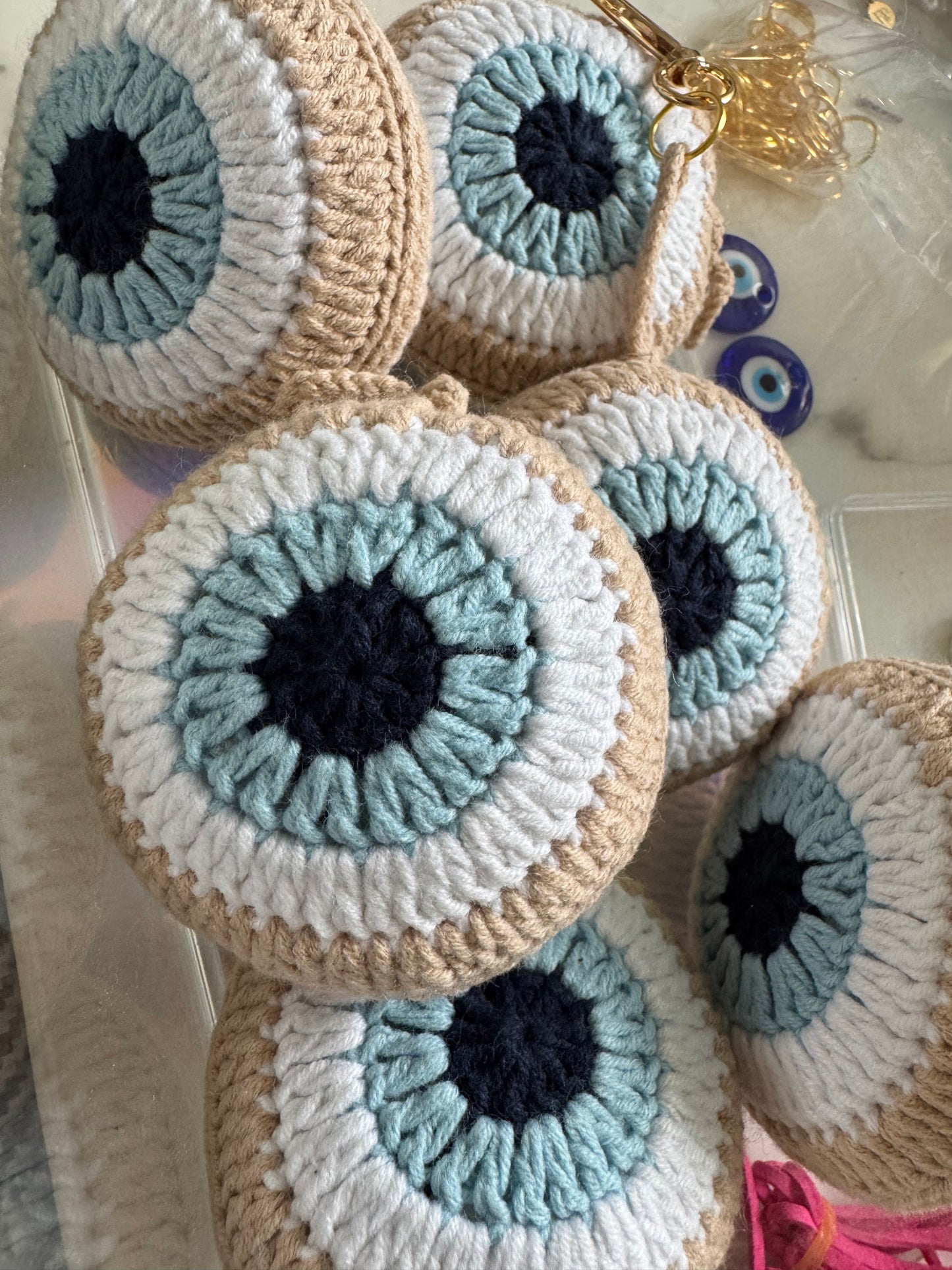 Evil Eye Crochet Ornament Plush