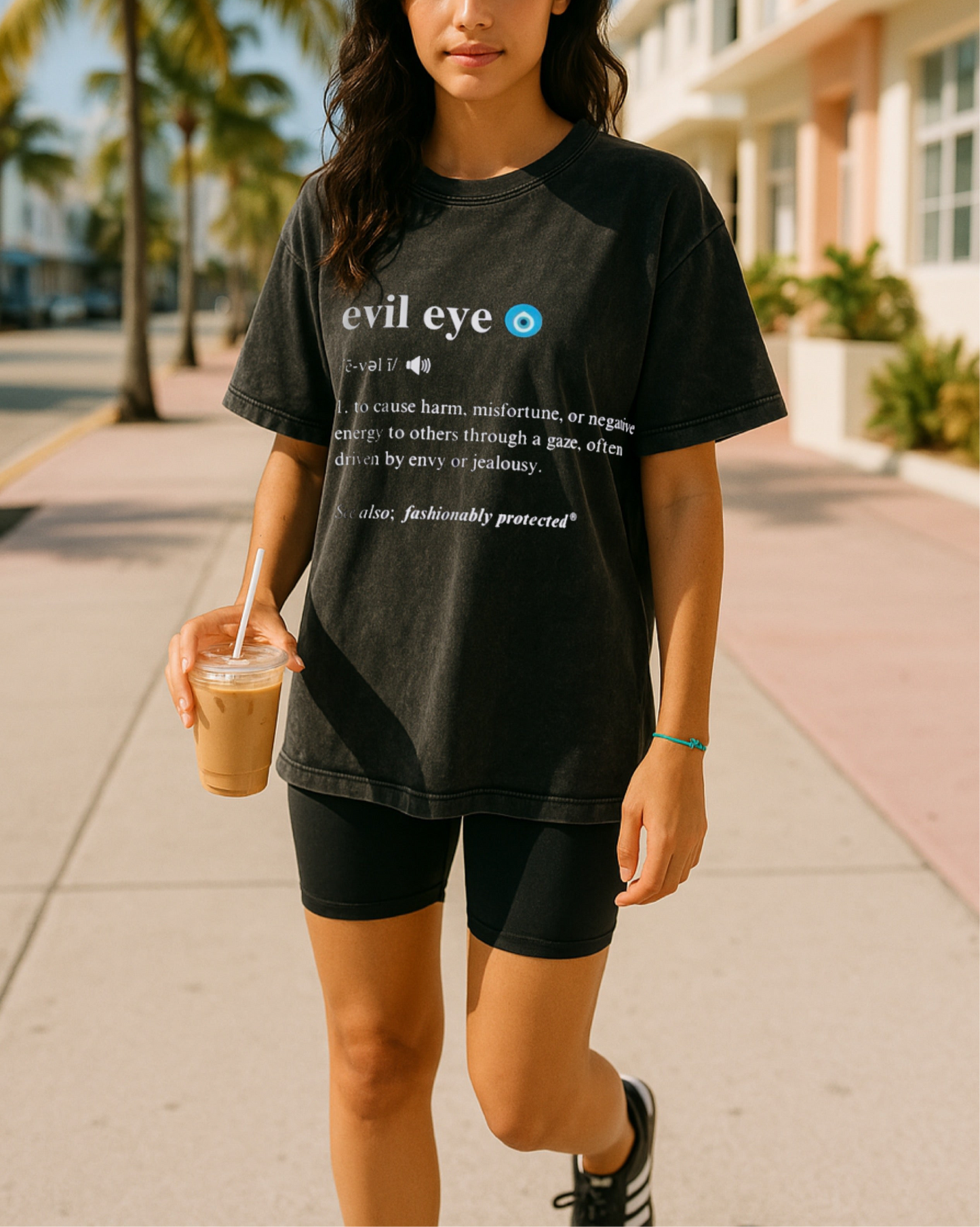 LIMITED EDITION* Evil Eye Definition Washed Effect Tee Shirt