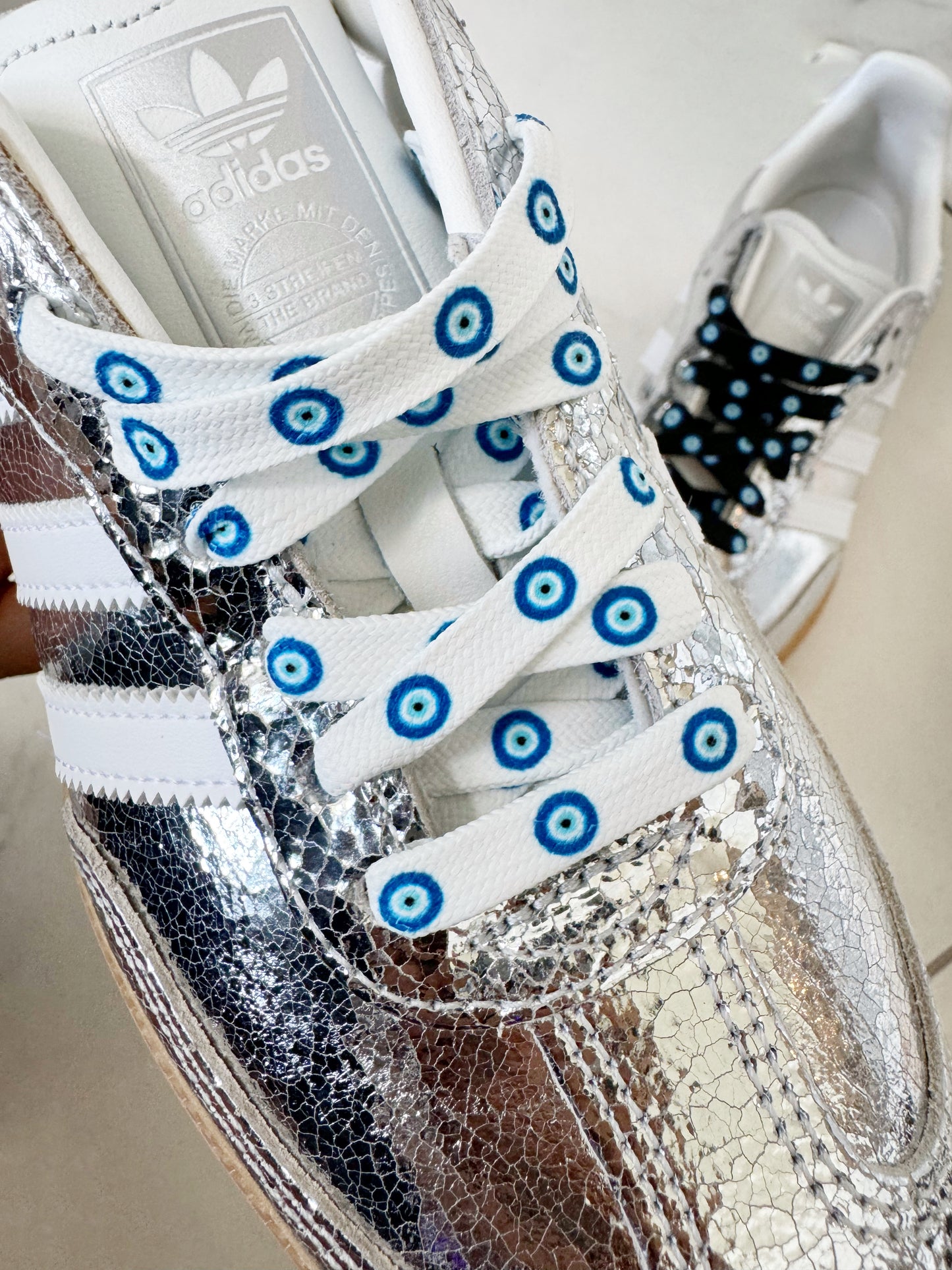 NEW! Evil Eye Shoelaces Fashionably Protected